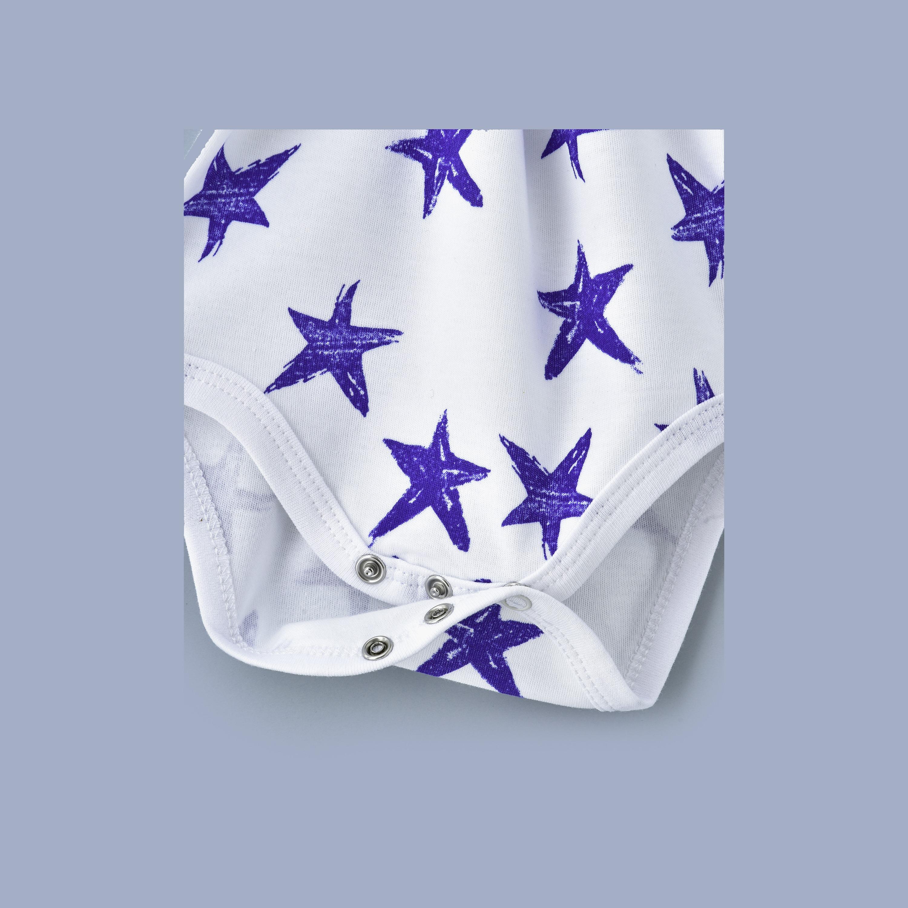 Babyqlo Blue Stars Printed Bodysuit-baby-girls-clothing-bodysuits-image-4