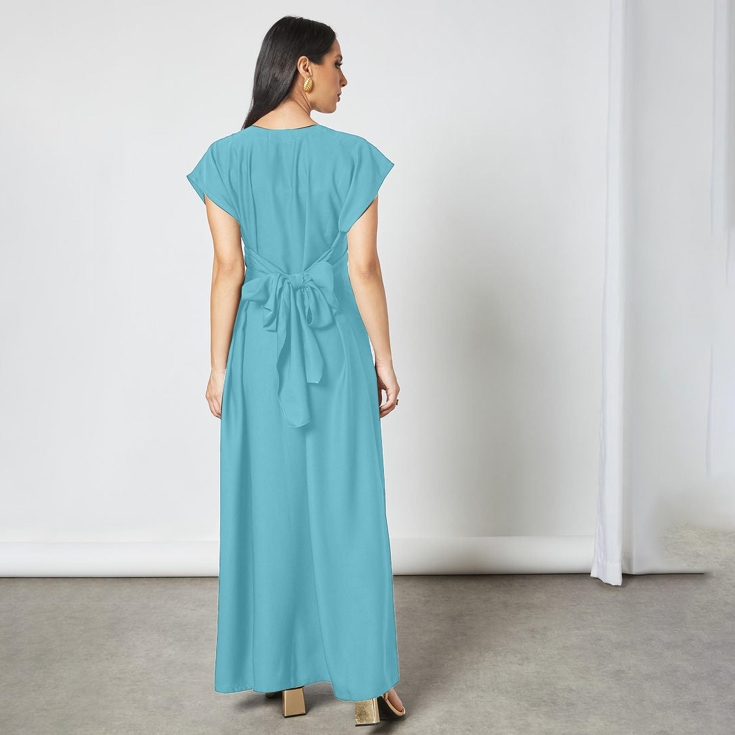 Nukhbaa Crepe Nida Women's Abaya Inner Dress-women-arabicclothing-abayainner-image-3
