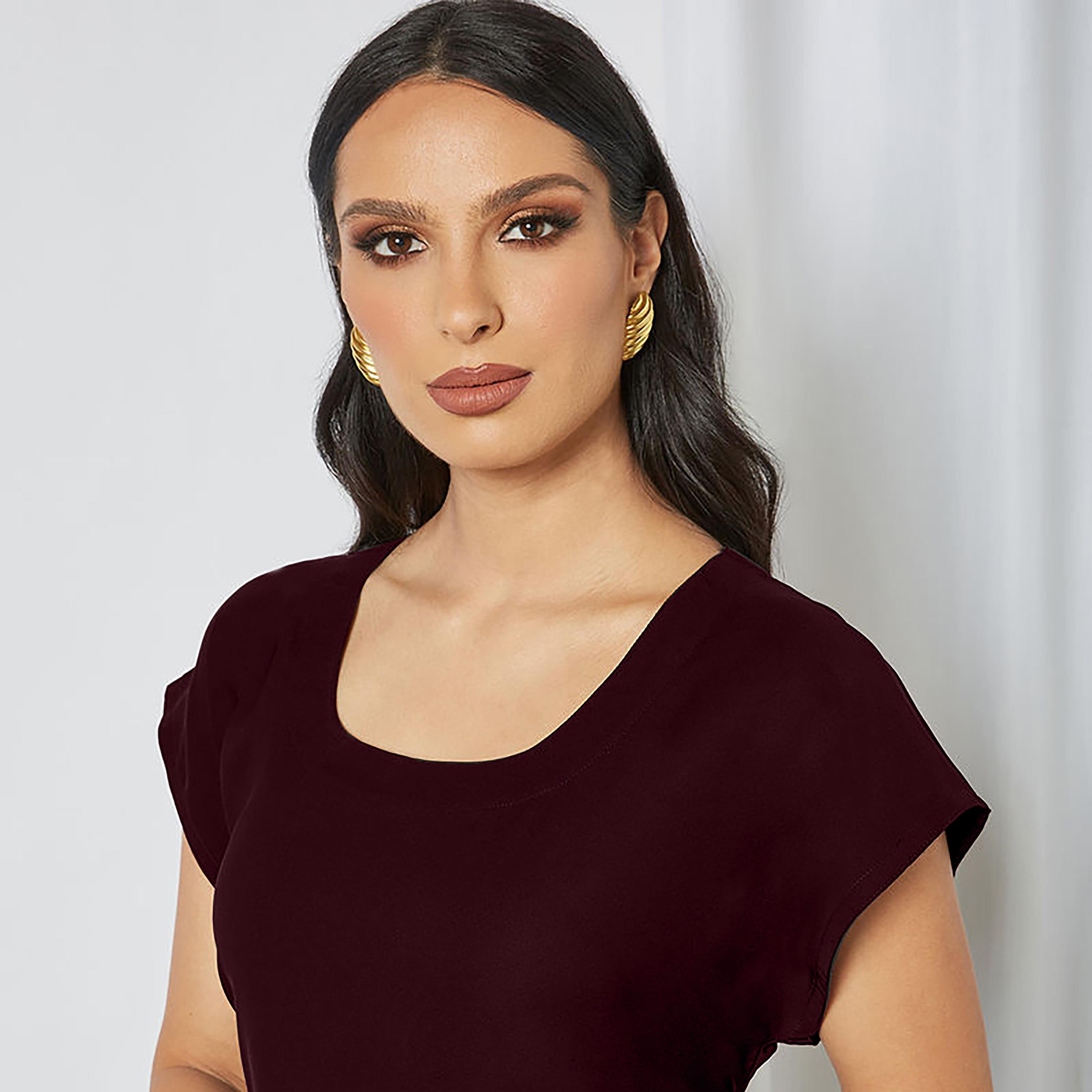 Nukhbaa Crepe Nida Women's Abaya Inner Dress-women-arabicclothing-abayainner-image-2