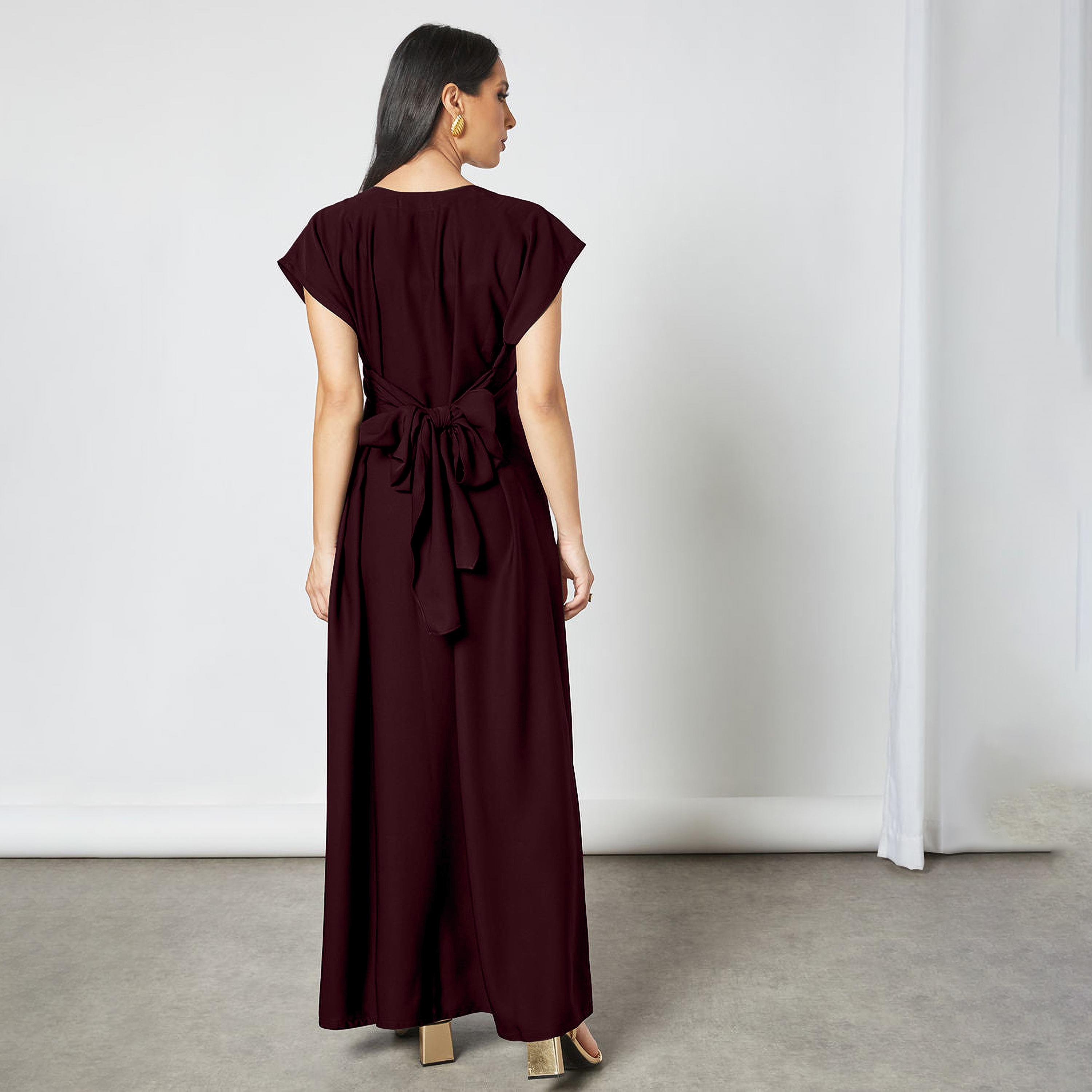 Nukhbaa Crepe Nida Women's Abaya Inner Dress-women-arabicclothing-abayainner-image-3