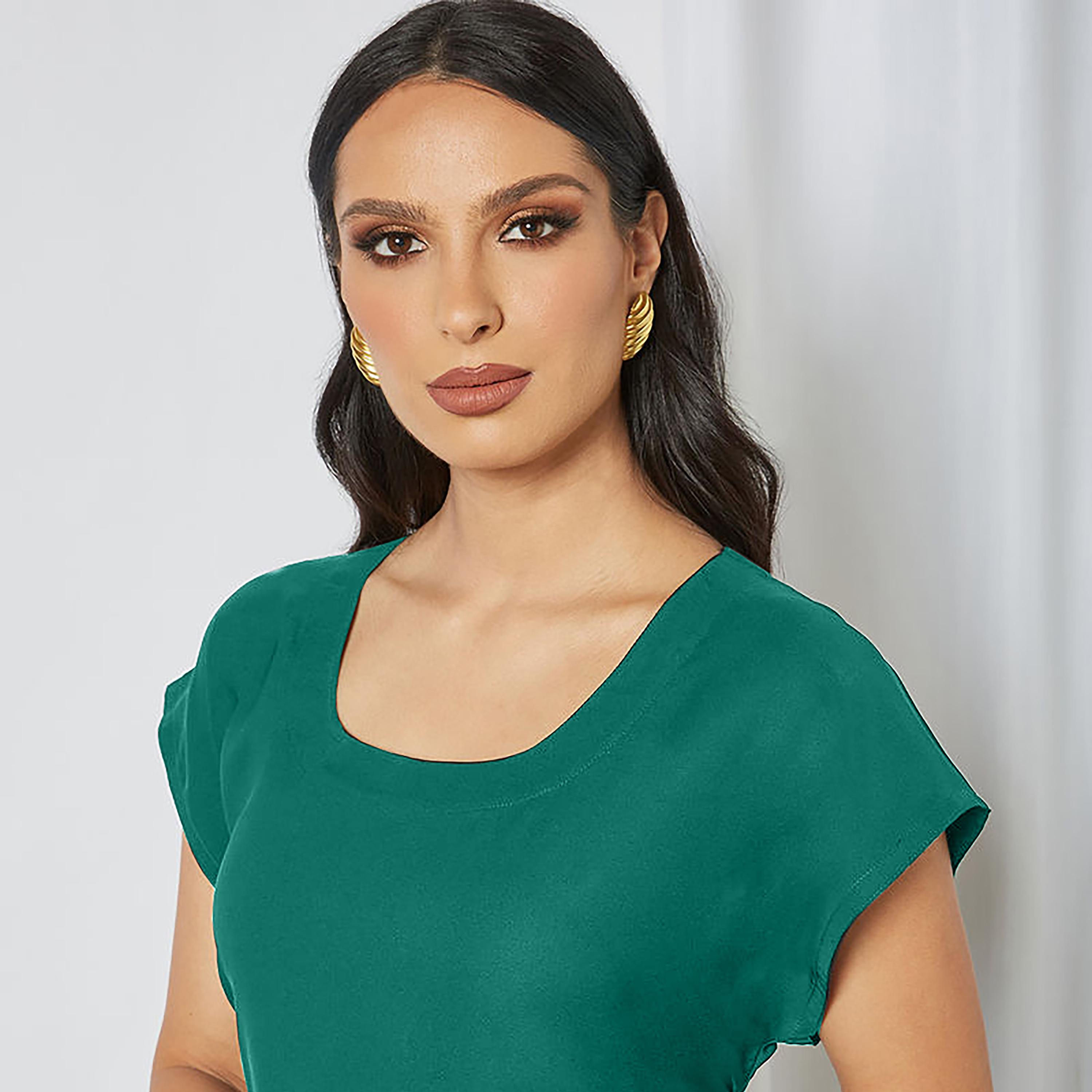 Nukhbaa Crepe Nida Women's Abaya Inner Dress-women-arabicclothing-abayainner-image-2