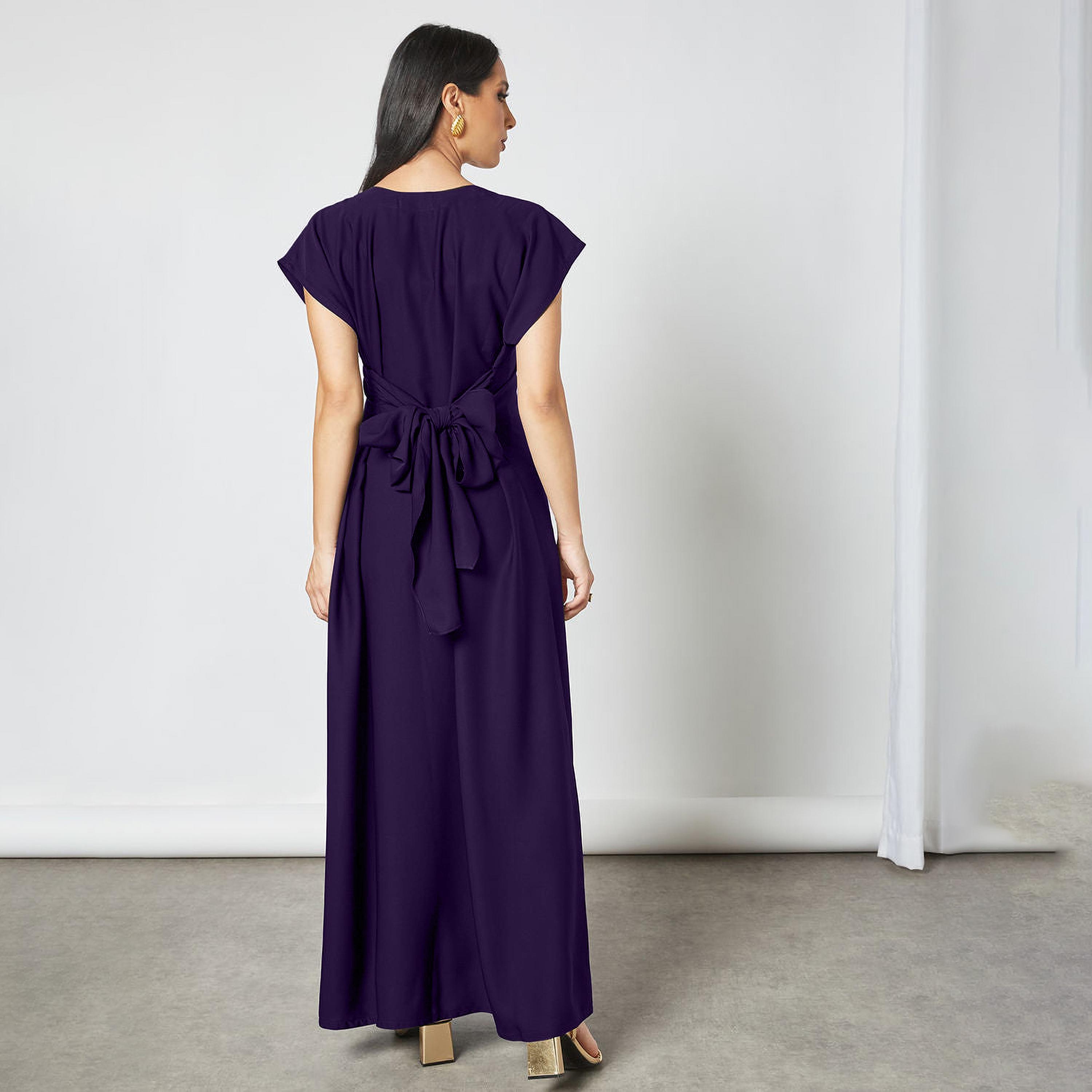Nukhbaa Crepe Nida Women's Abaya Inner Dress-women-arabicclothing-abayainner-image-3
