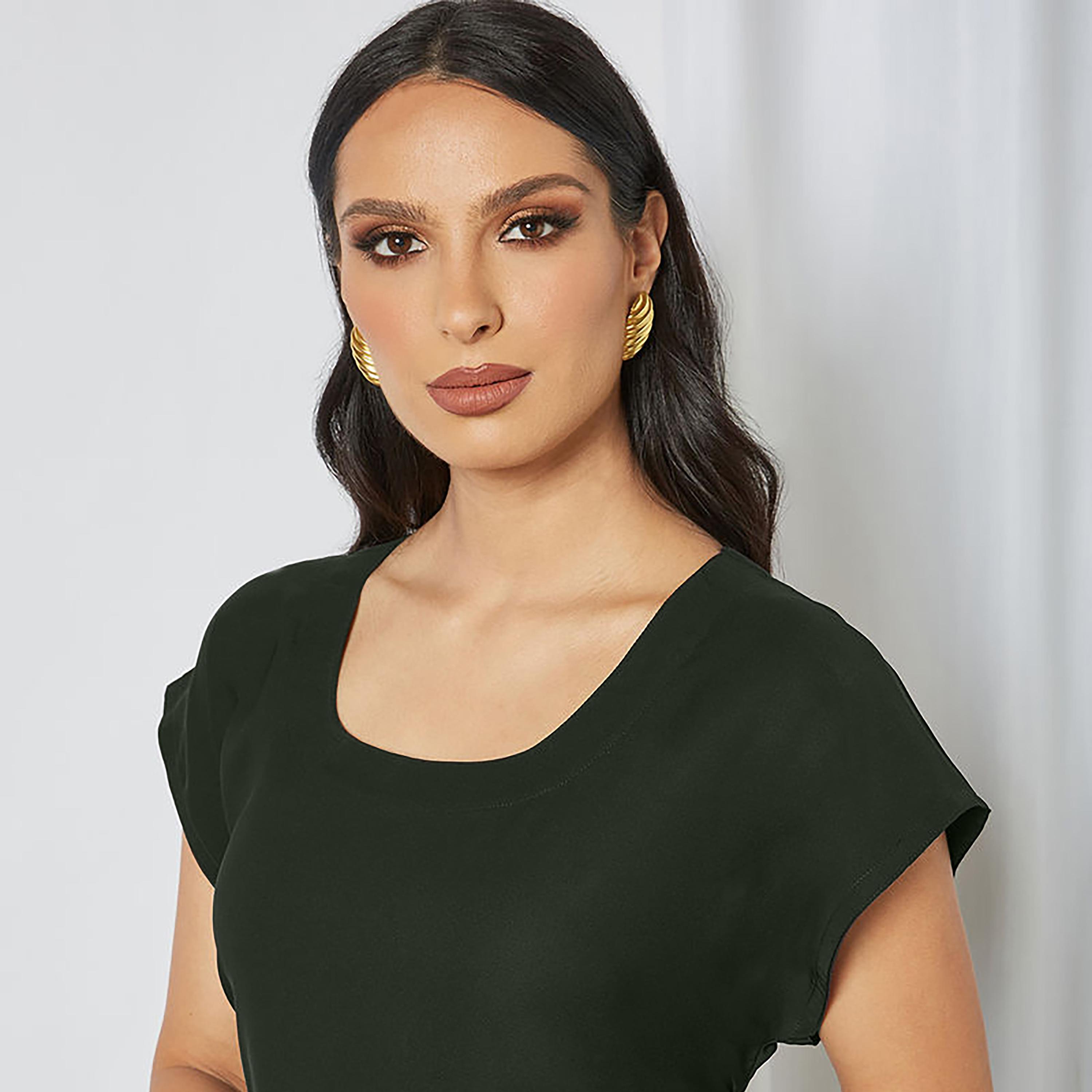 Nukhbaa Crepe Nida Women's Abaya Inner Dress-women-arabicclothing-abayainner-image-2