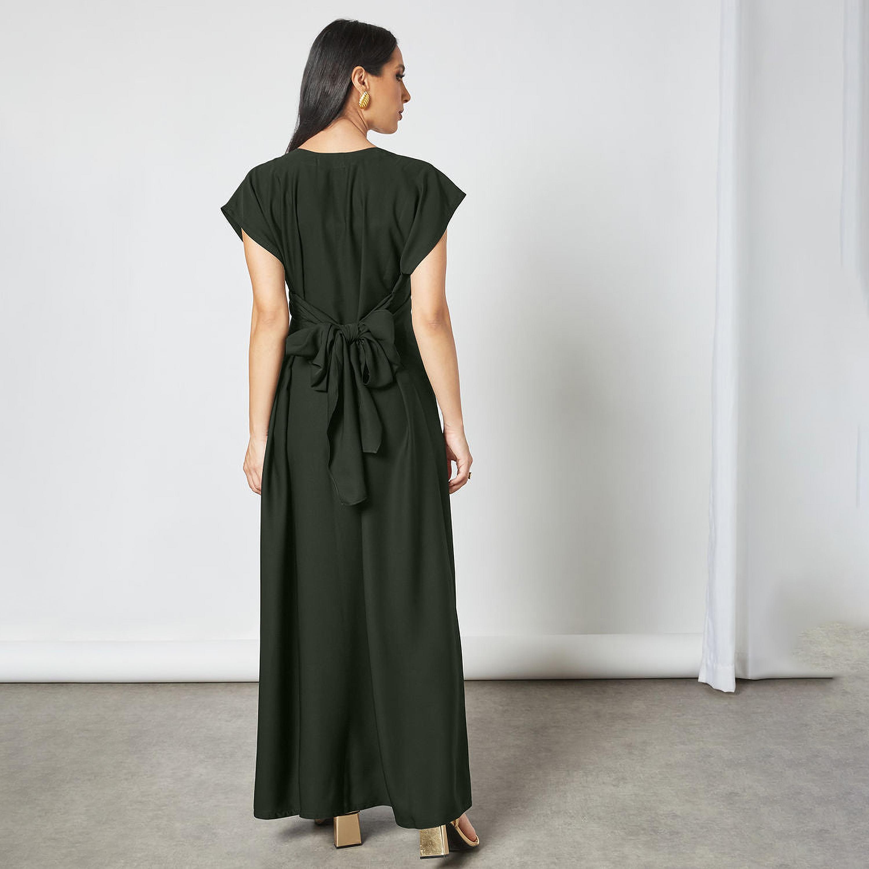 Nukhbaa Crepe Nida Women's Abaya Inner Dress-women-arabicclothing-abayainner-image-3