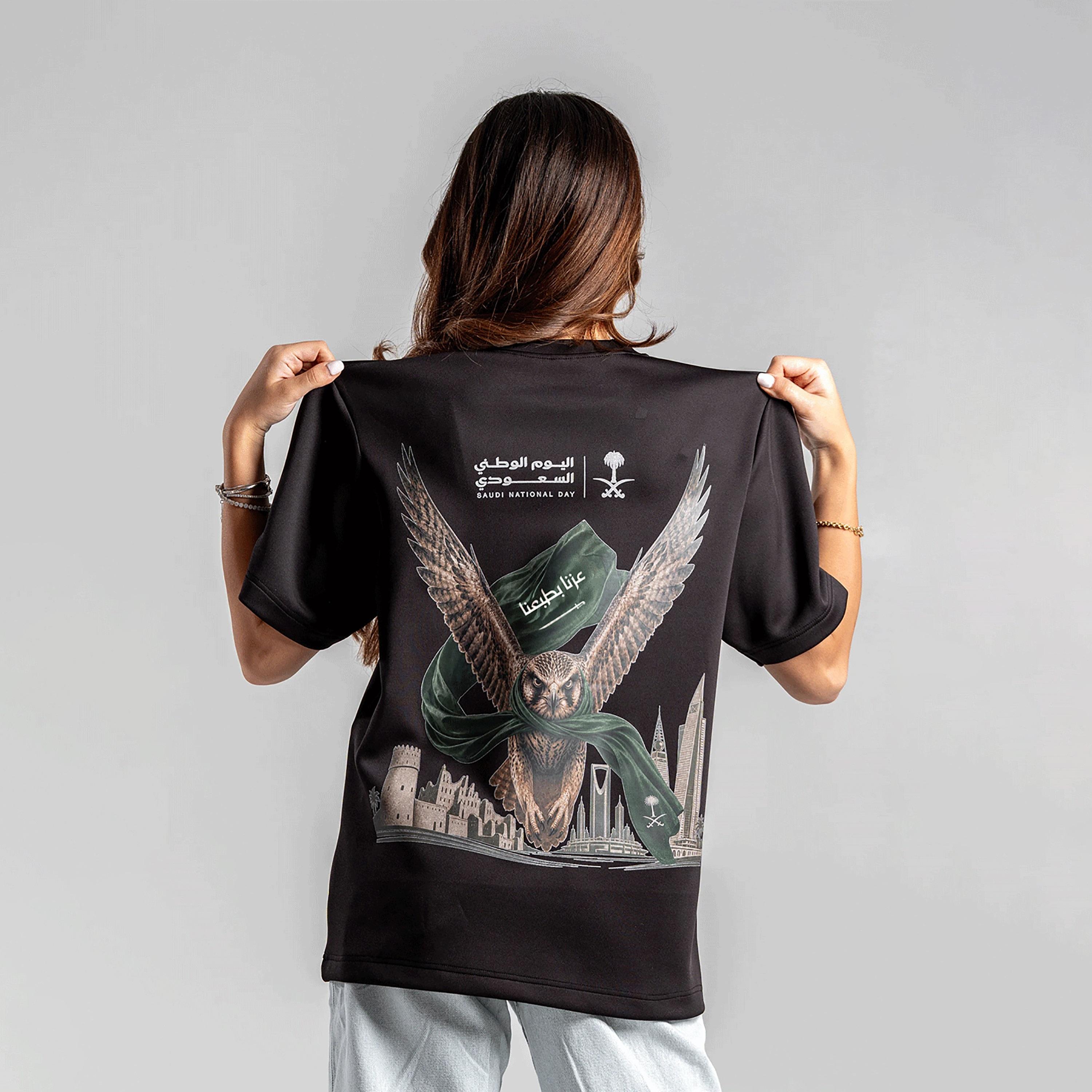 sanefn Eagle Flag Cityscape Crew Neck Short Sleeves Women's National Day T-Shirt-women-clothing-tshirts-image-3