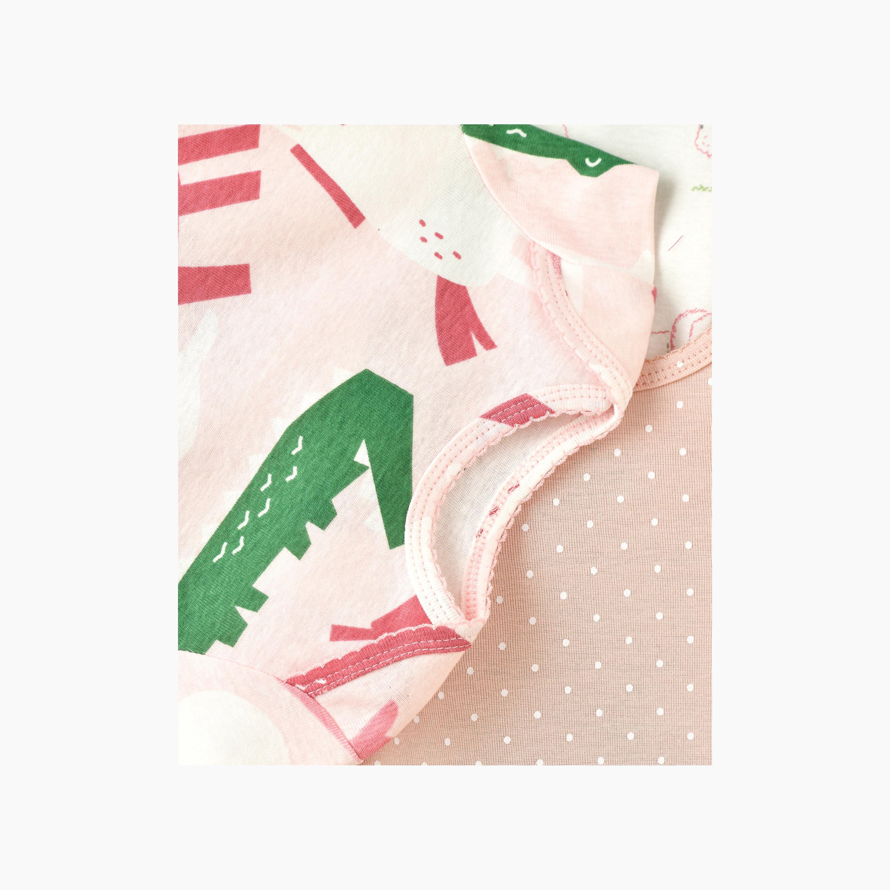 بودي سوت 5 قطع بطبعة حيوانات وقلوب لطيفة للجنسين من بيبيكلو-baby-boys-clothing-multipacks-image-4
