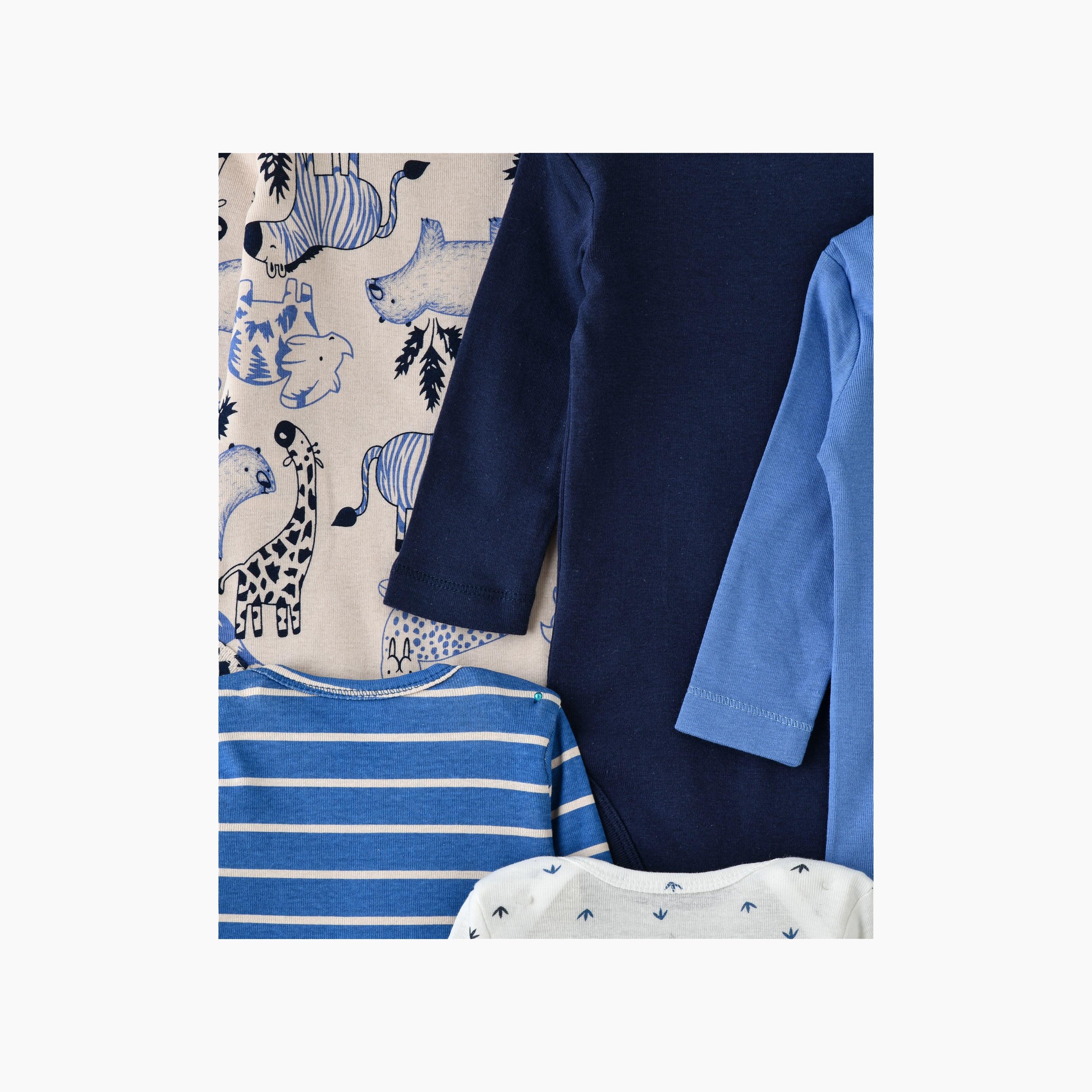 بودي سوت 5 قطع بطبعة أصدقاء الغابة من بيبيكلو-baby-boys-clothing-multipacks-image-4