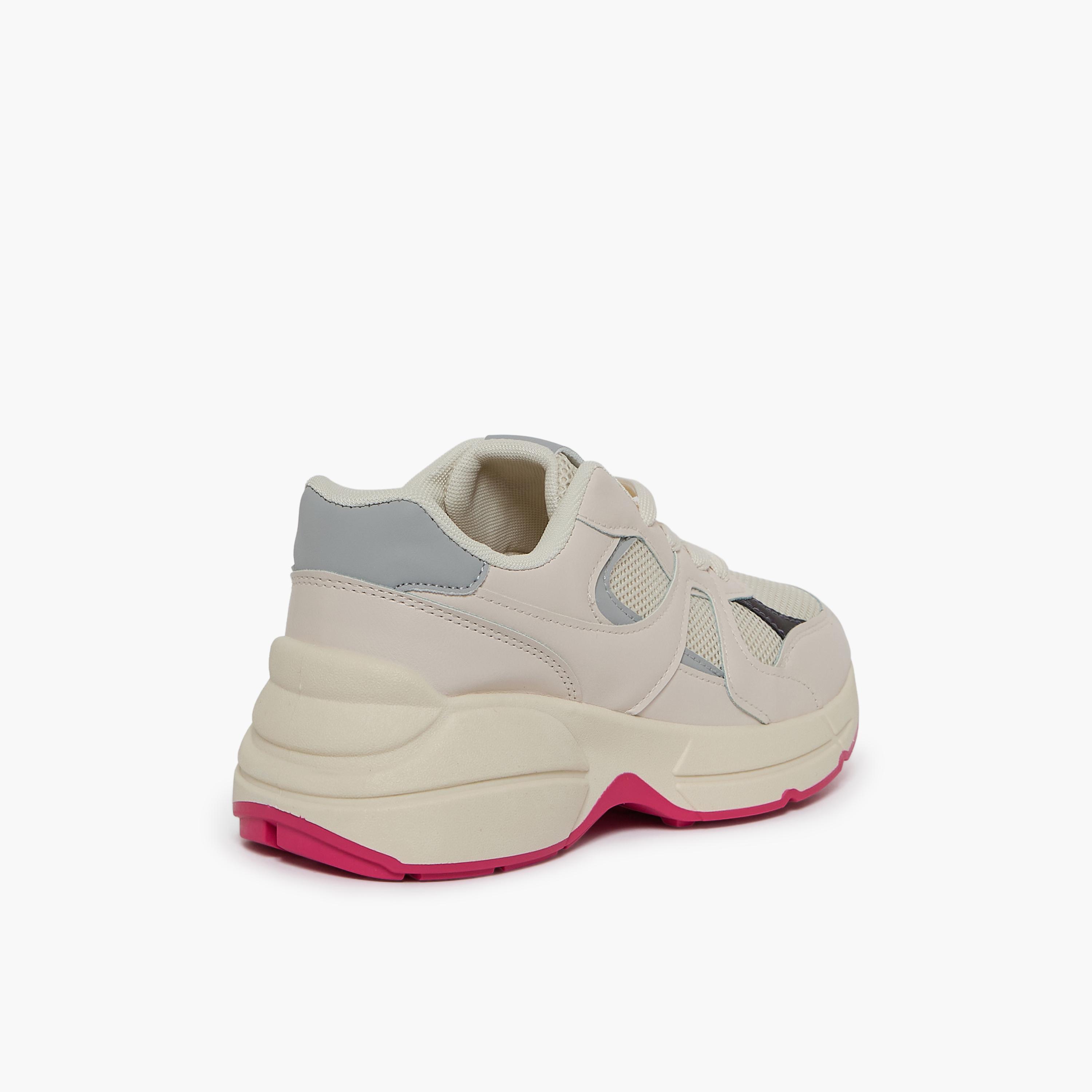 Geoomnii Women's Lace-Up Pinar Platform Low Ankle Sneakers | 615TF311-32-GREY-women-shoes-sneakers-image-5