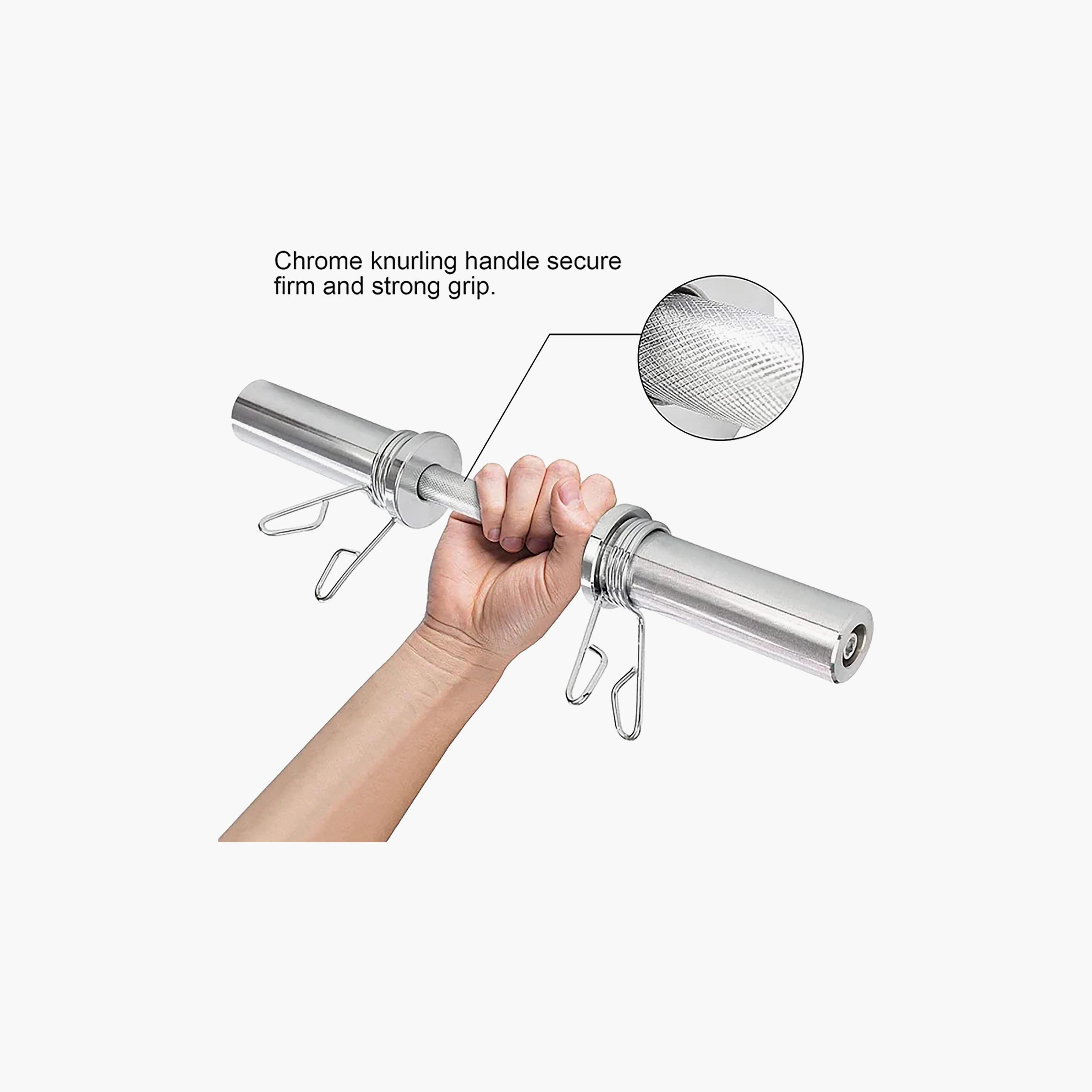 X Maxstrength Heavy Duty Olympic Dumbbell Handle Barbell 20"-sports-gear-gym-image-4