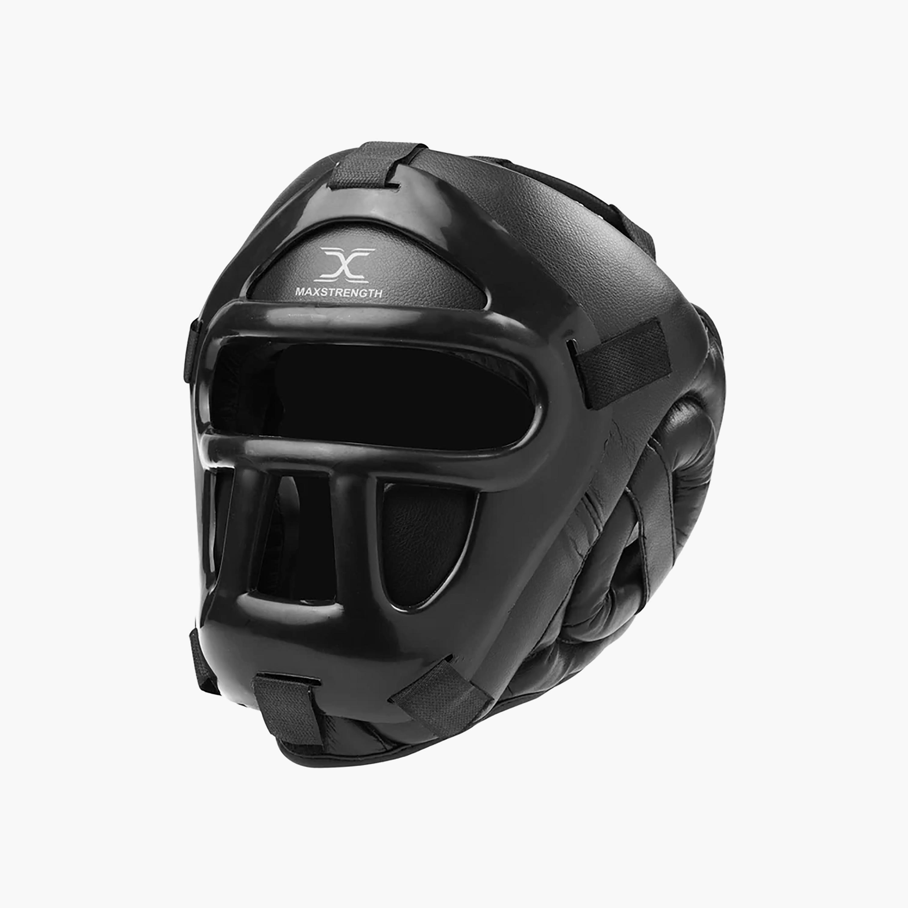 X Maxstrength Boxing Head Guard with Plastic Grill Protector-sports-gear-gym-image-9