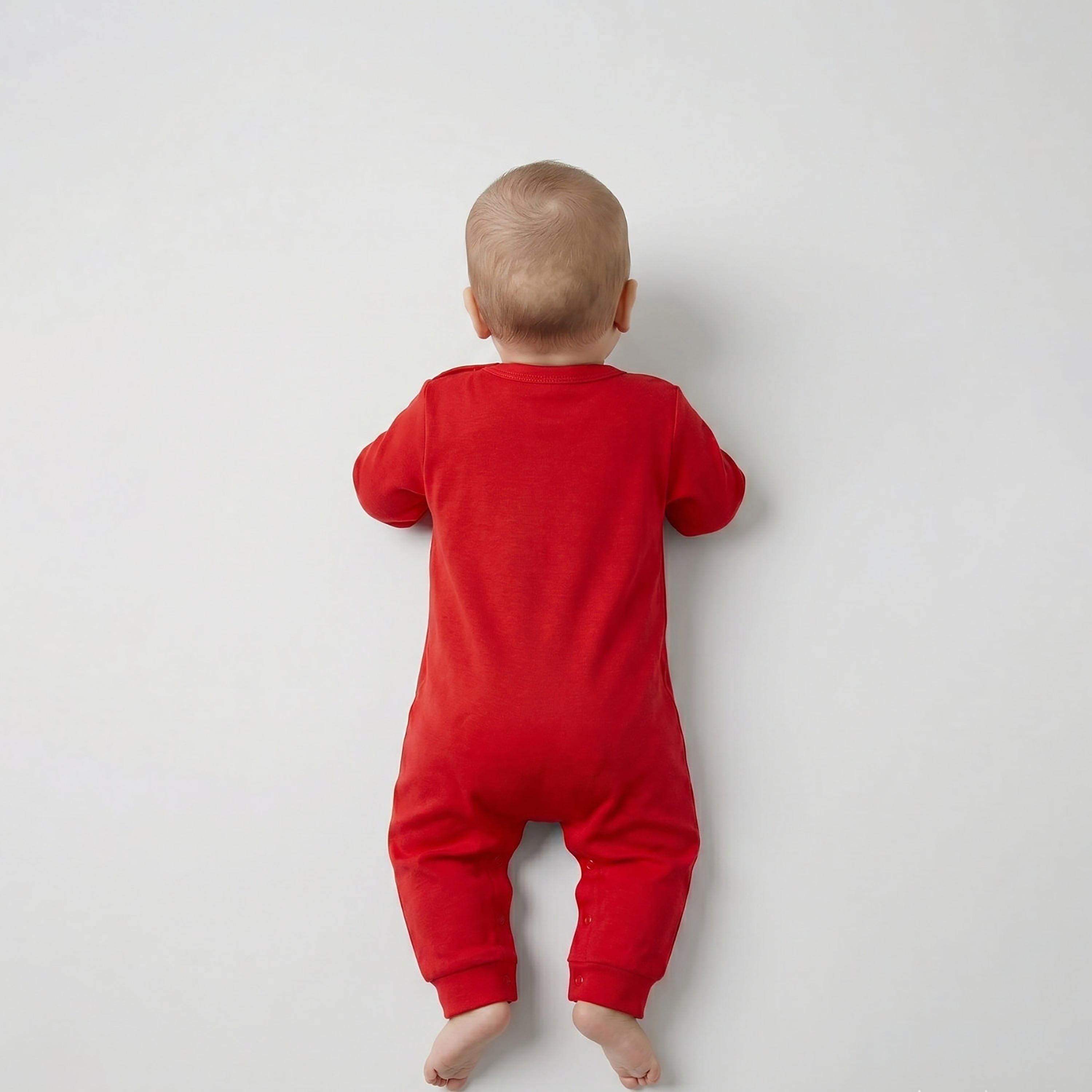 رومبر قطني بأكمام طويلة وطبعة شعار من بيبيكلو-baby-boys-clothing-rompers-image-3