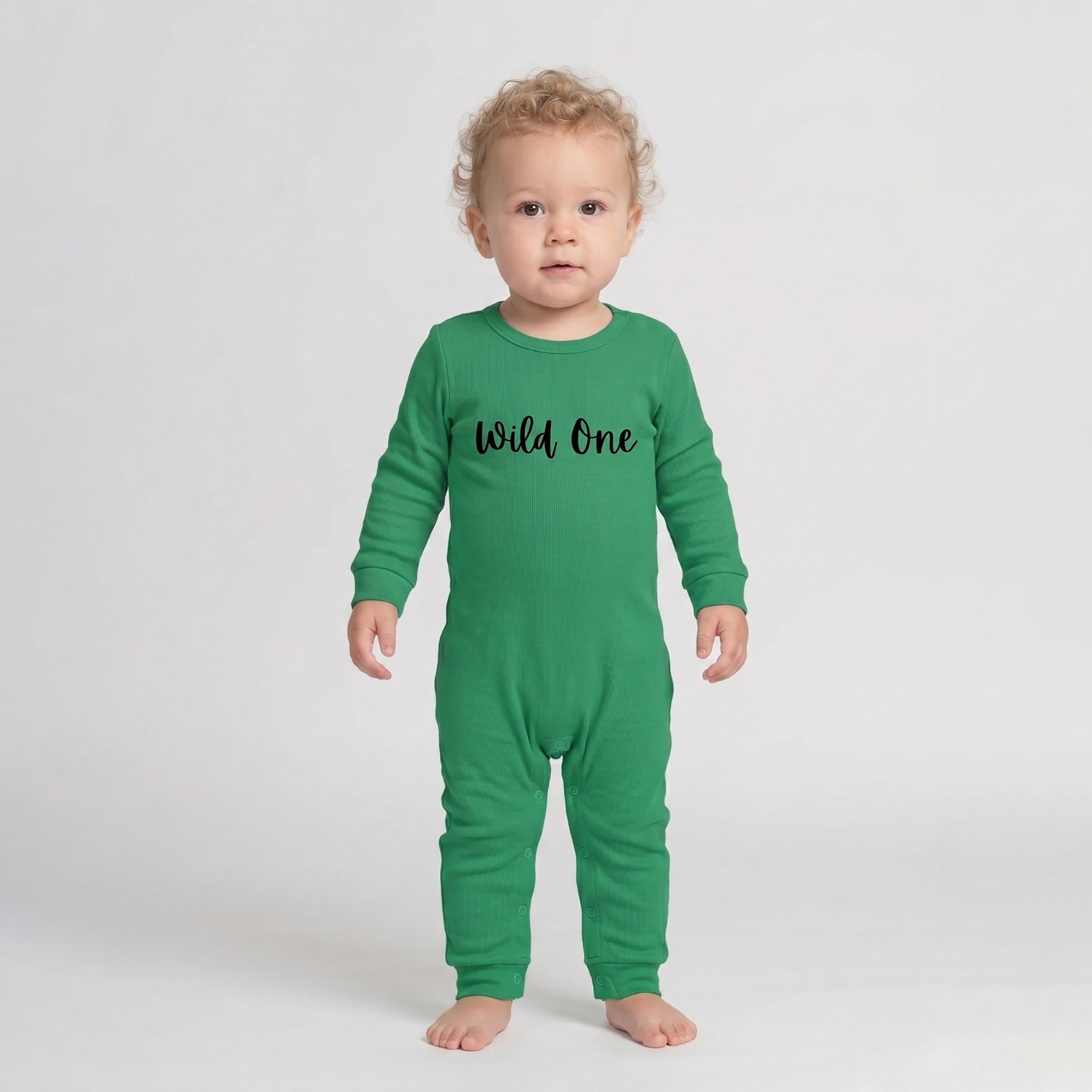 Babyqlo Cotton Slogan Long Sleeves Romper-baby-boys-clothing-rompers-image-1
