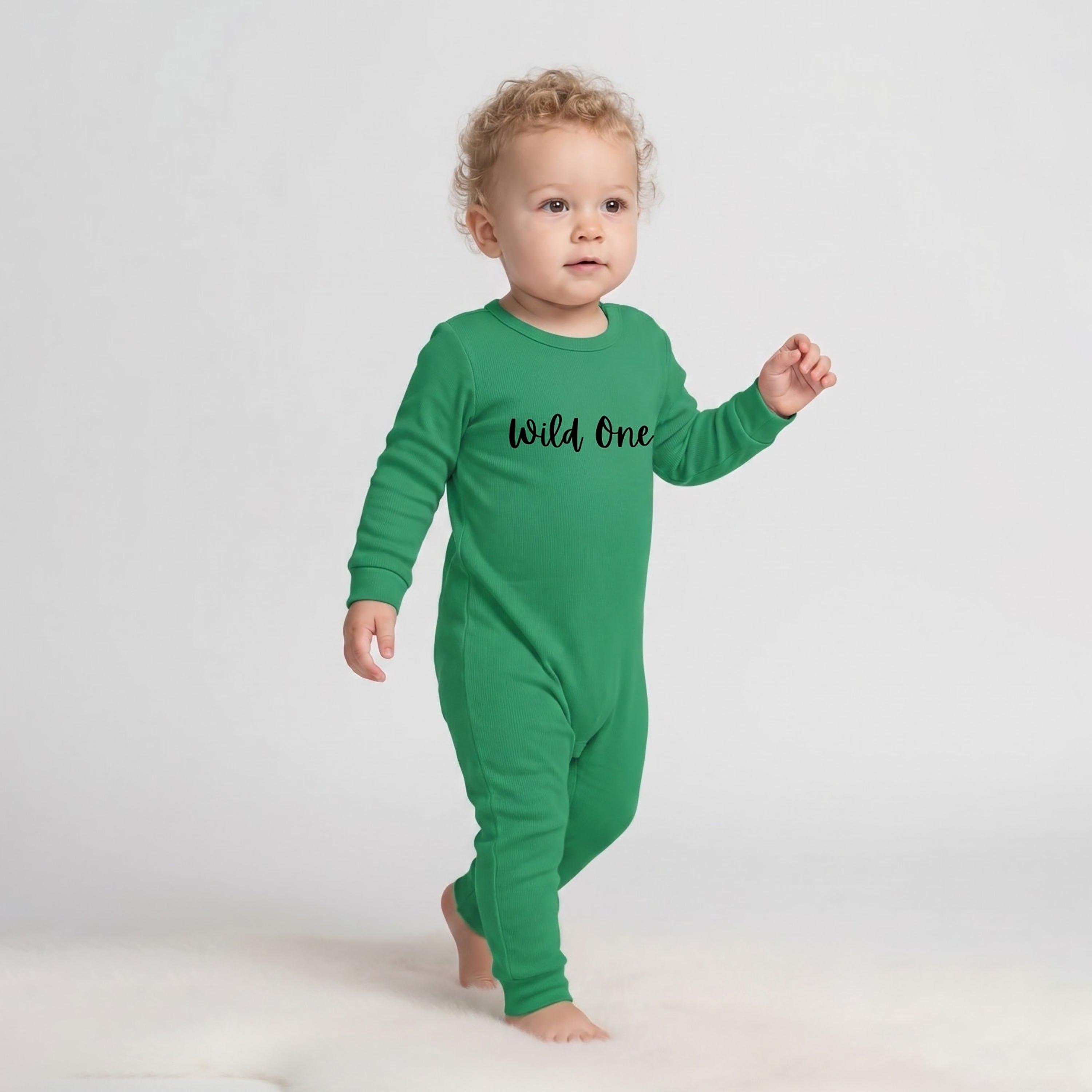 Babyqlo Cotton Slogan Long Sleeves Romper-baby-boys-clothing-rompers-image-2