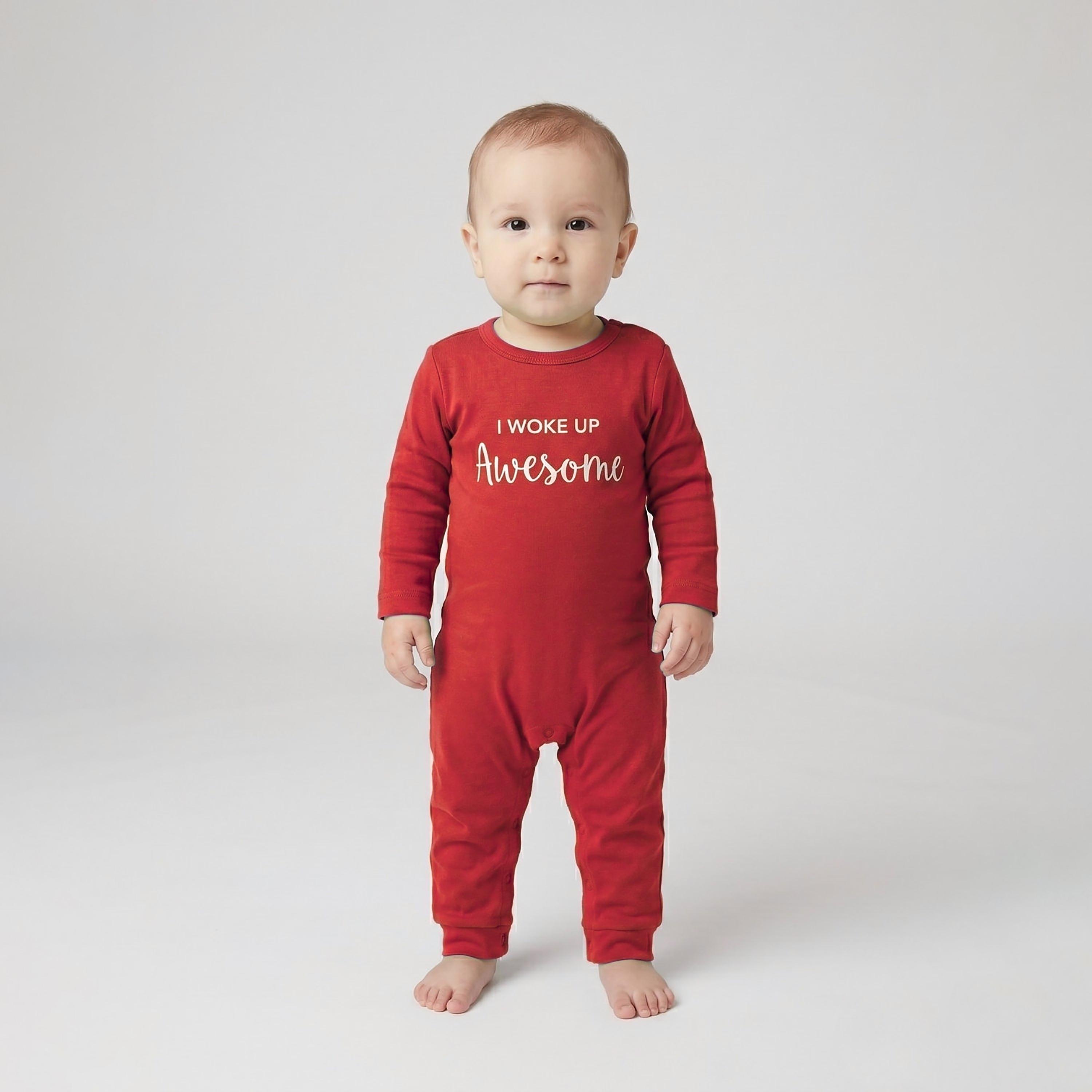 Babyqlo Cotton Slogan Long Sleeves Romper-baby-boys-clothing-rompers-image-2