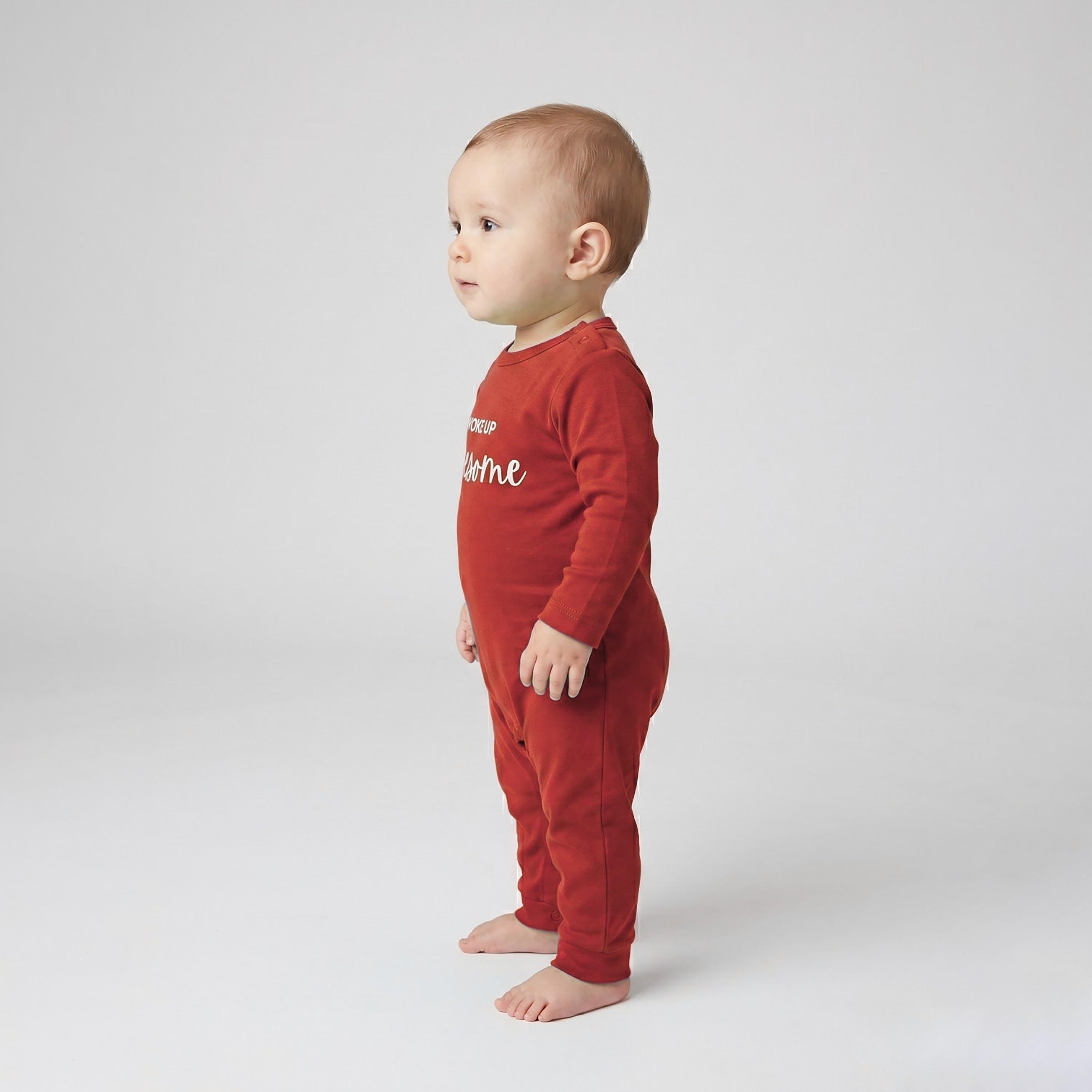 Babyqlo Cotton Slogan Long Sleeves Romper-baby-boys-clothing-rompers-image-4