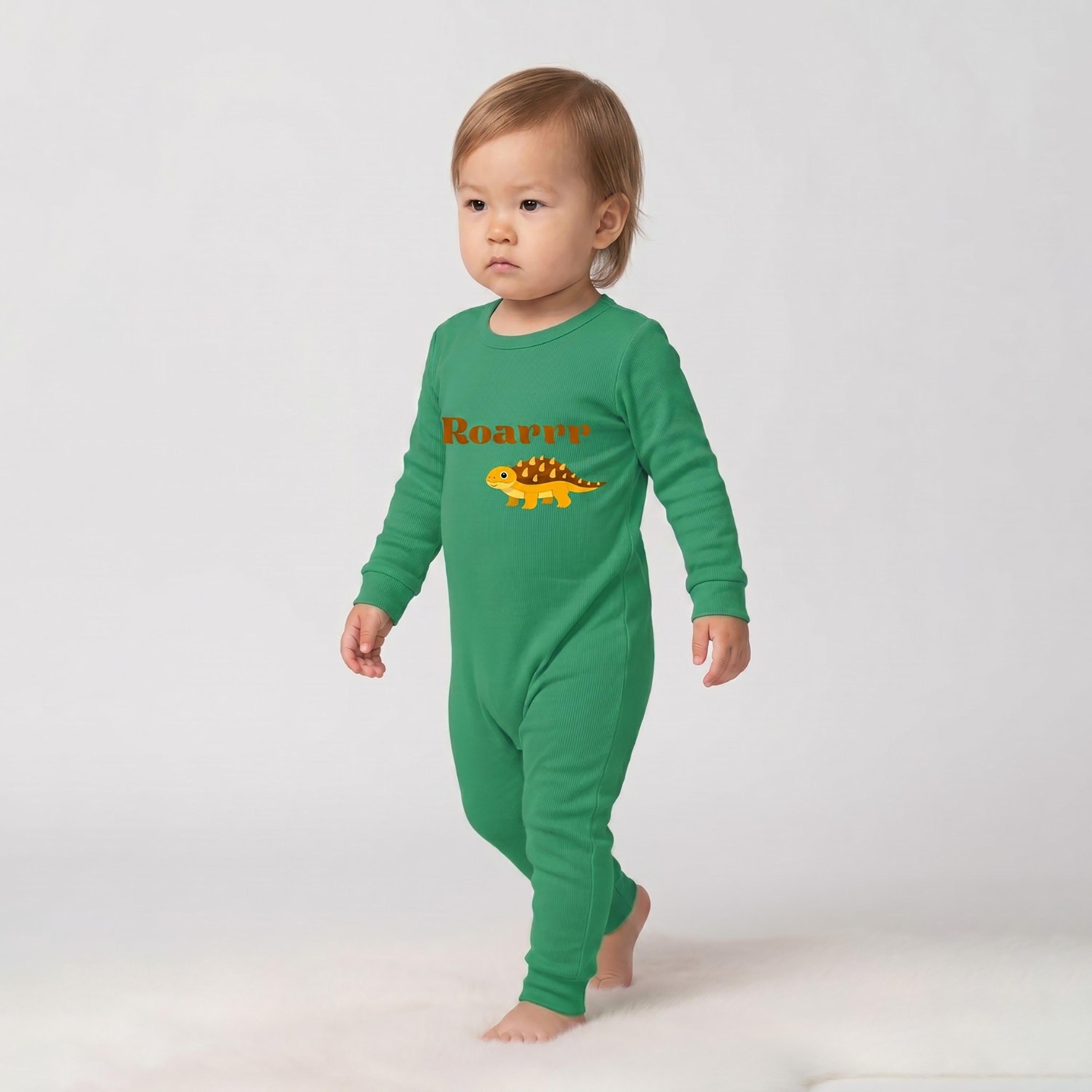 Babyqlo Cotton Graphic Long Sleeves Romper-baby-boys-clothing-rompers-image-1