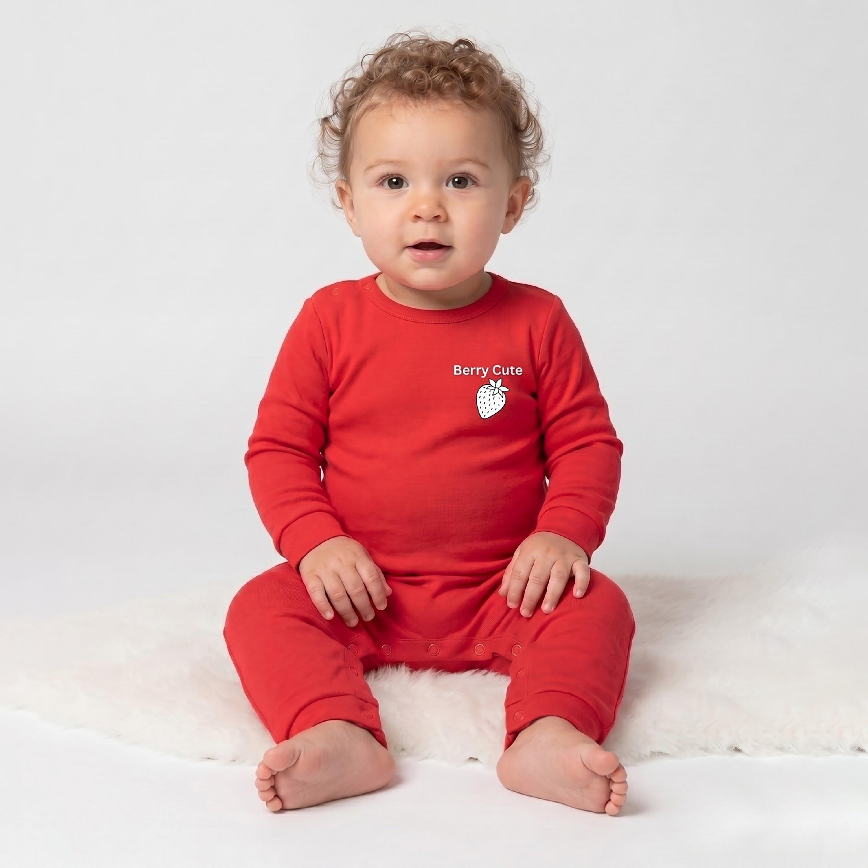Babyqlo Cotton Slogan Long Sleeves Romper-baby-boys-clothing-rompers-image-2