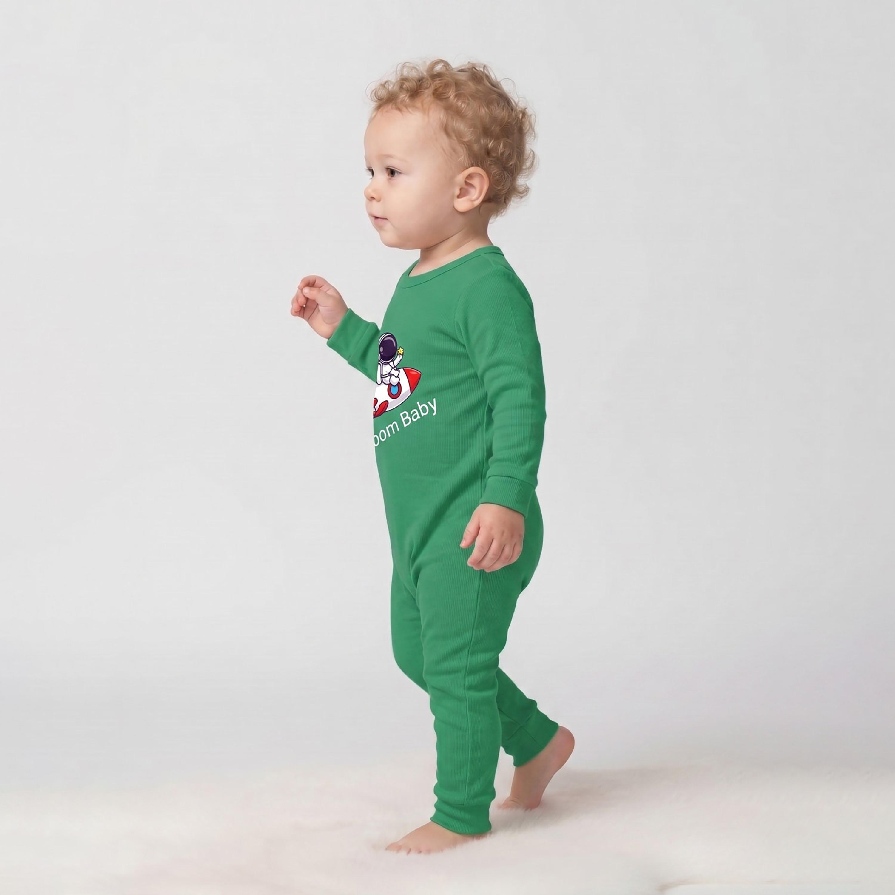 Babyqlo Cotton Graphic Long Sleeves Romper-baby-boys-clothing-rompers-image-4