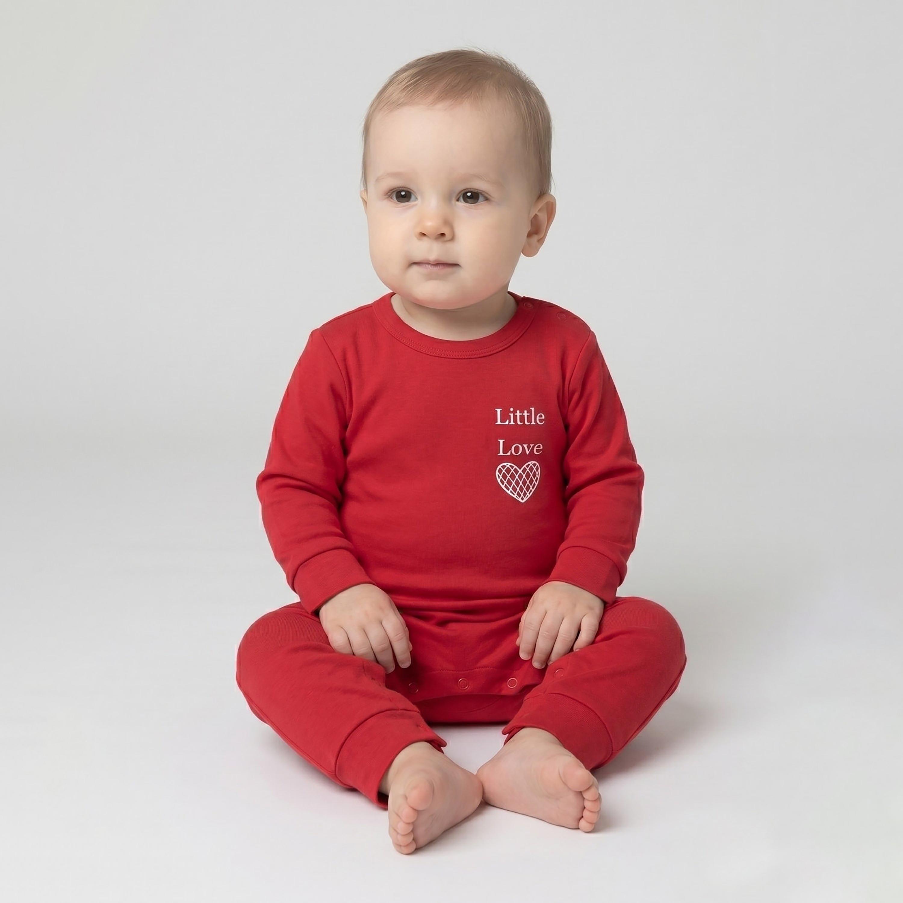Babyqlo Cotton Slogan Long Sleeves Romper-baby-boys-clothing-rompers-image-2