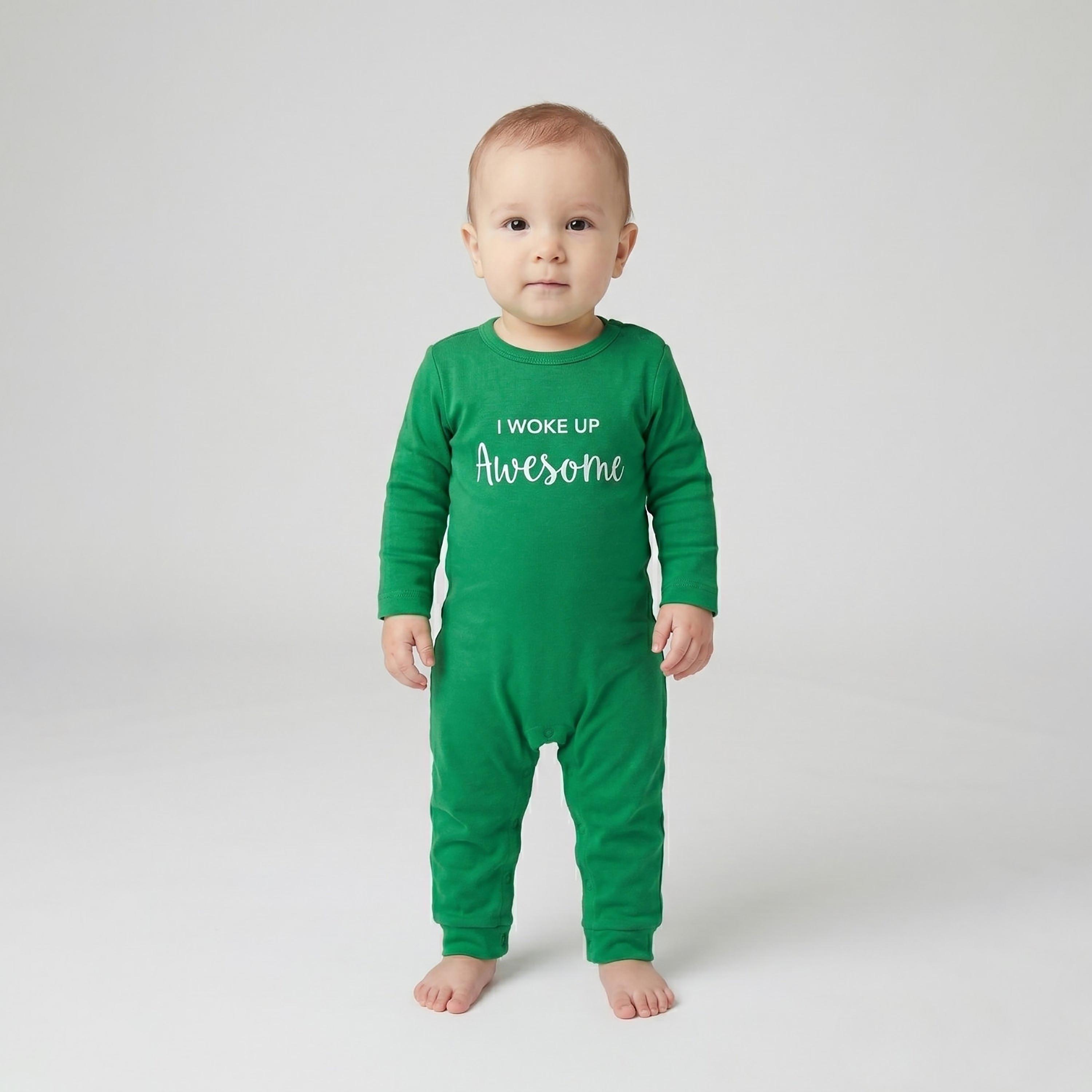 Babyqlo Cotton Slogan Long Sleeves Romper-baby-boys-clothing-rompers-image-1