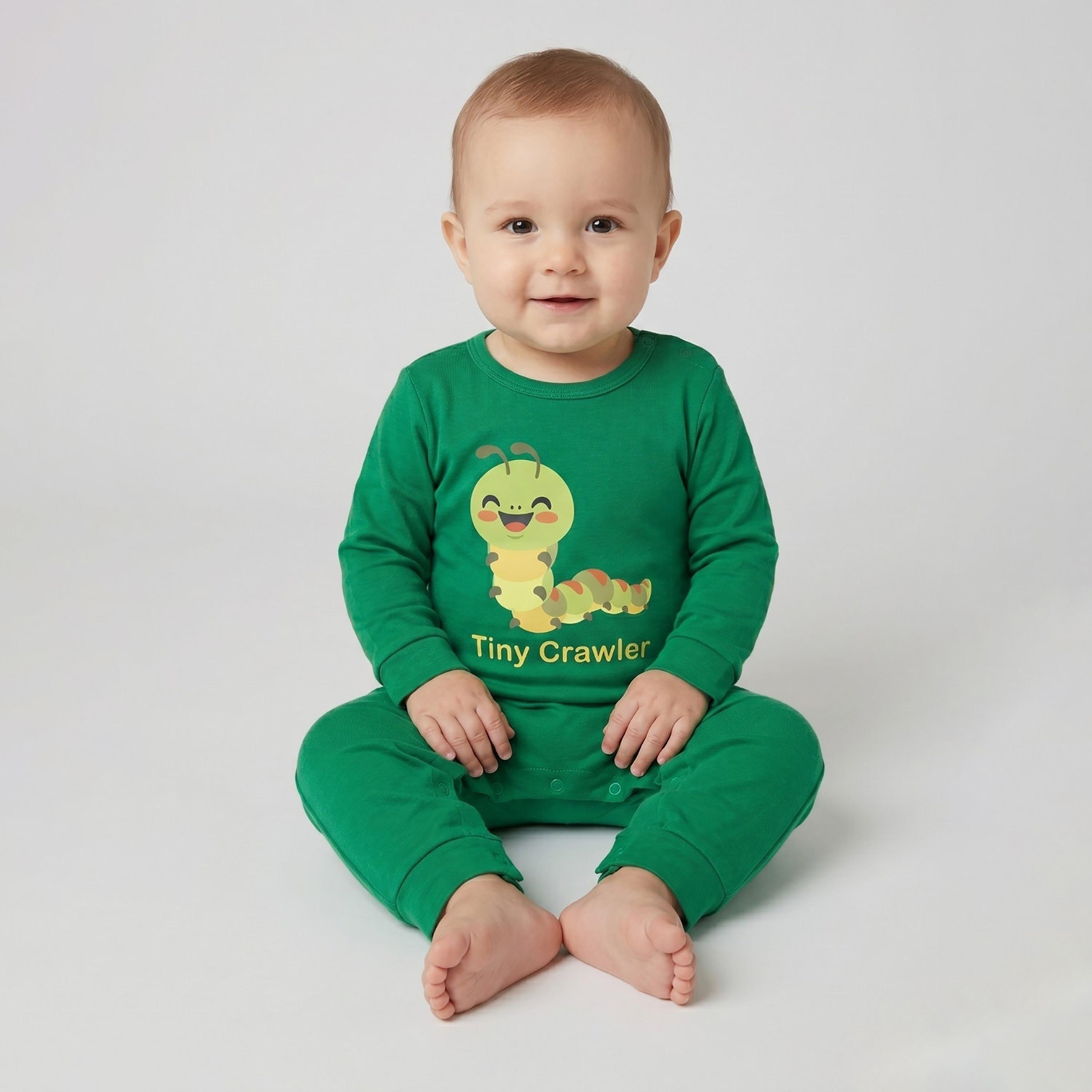 Babyqlo Cotton Graphic Long Sleeves Romper-baby-boys-clothing-rompers-image-4