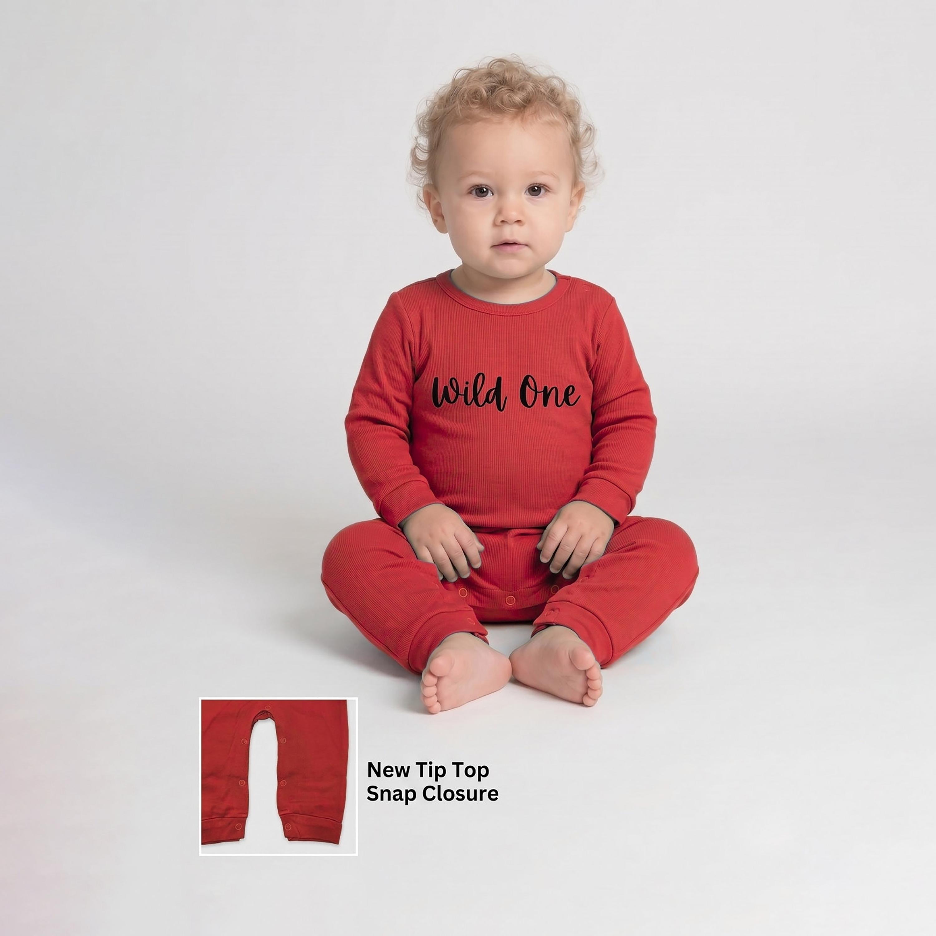 Babyqlo Cotton Slogan Long Sleeves Romper-baby-boys-clothing-rompers-image-4