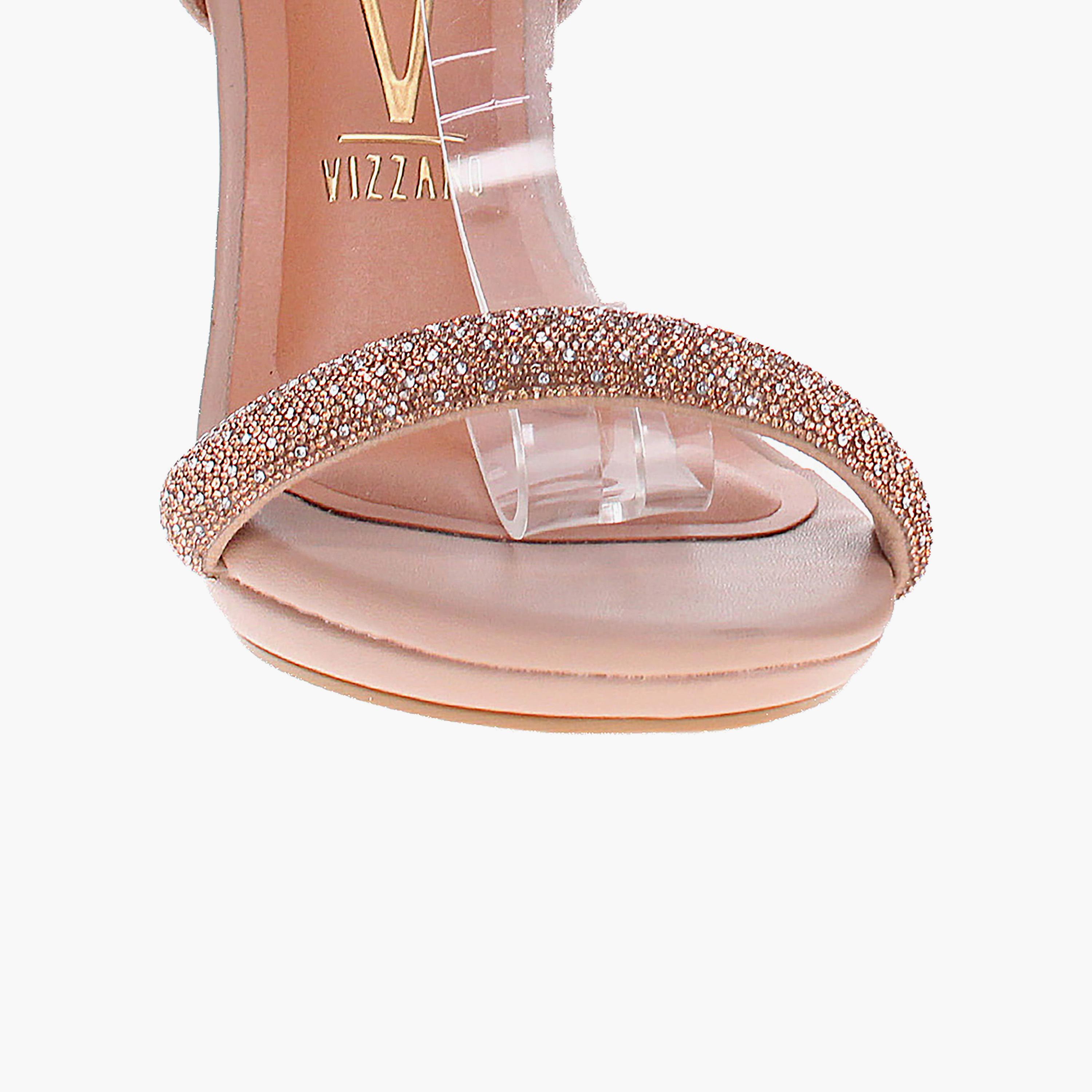 فيزانو - حذاء نسائي كعب عالي مدبب وحزام بمشبمك | 6210-1039-28330-98447-women-shoes-sandals-heeled-image-2