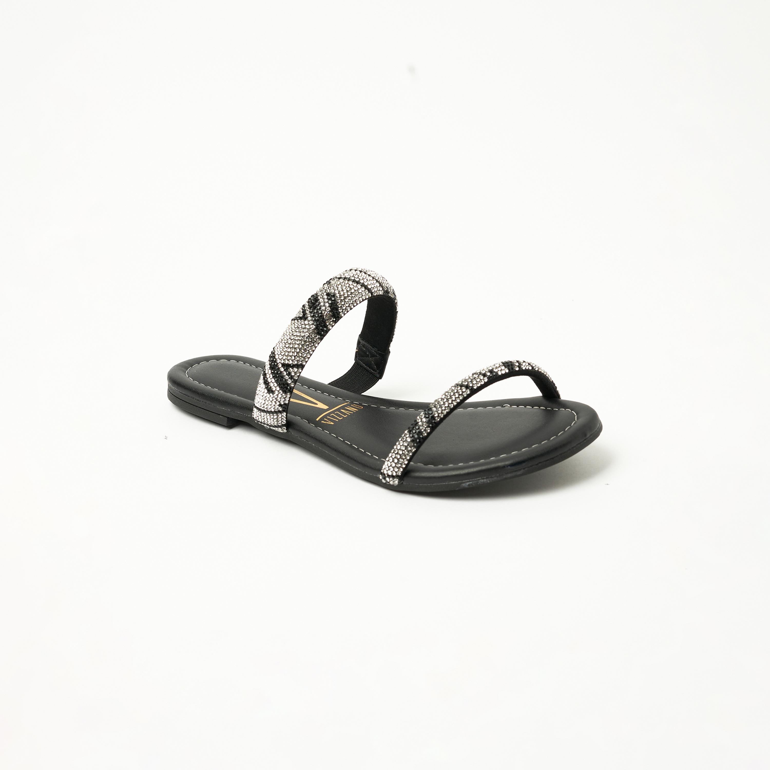 Vizzano by Geoomnii Women's Slip On Slide Sandals | 6235-1189-24448-71970        -women-shoes-sandals-flats-image-1