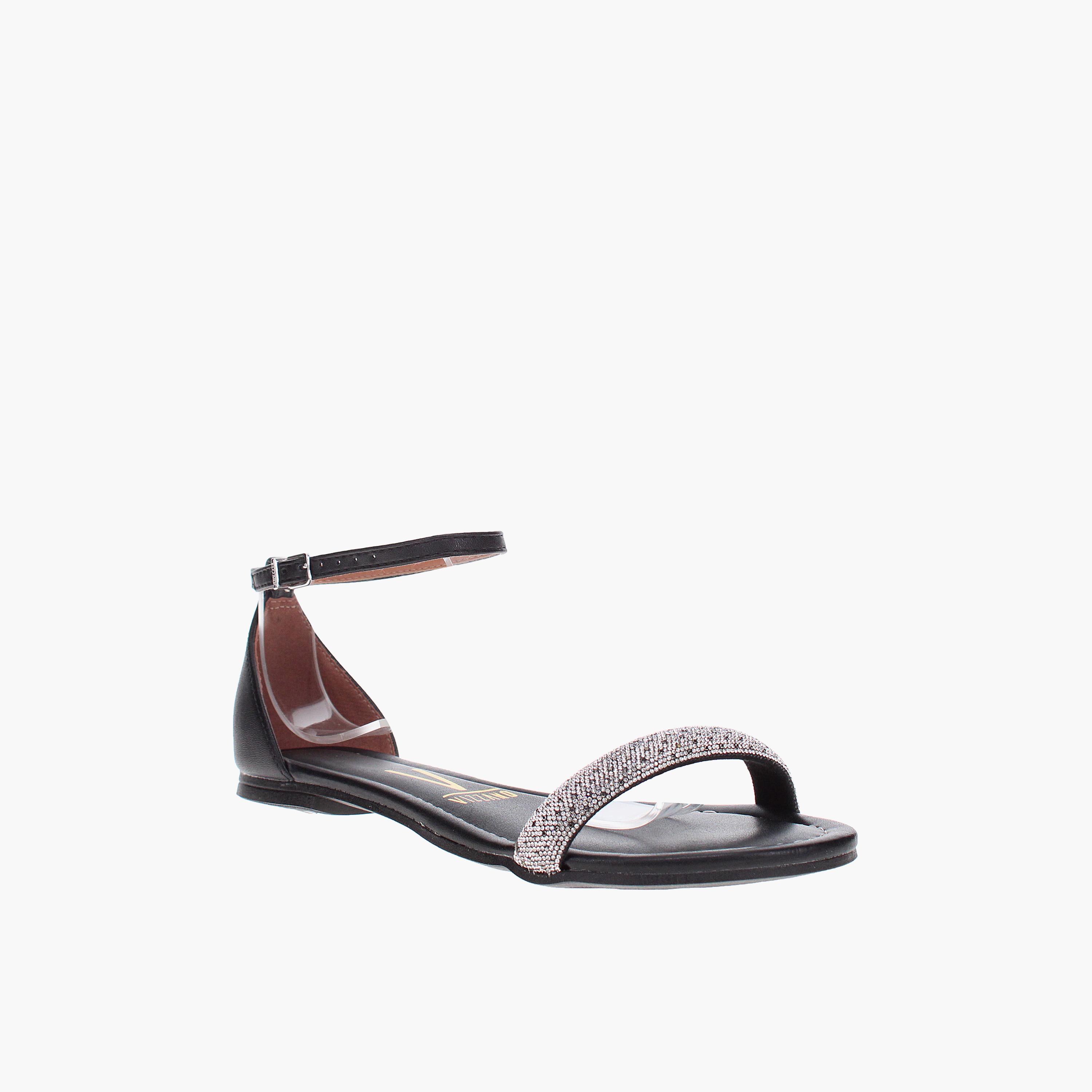 Vizzano by Geoomnii Women's Buckle Flat Strap Sandals | 6235-1704-26580-79854        -women-shoes-sandals-flats-image-1