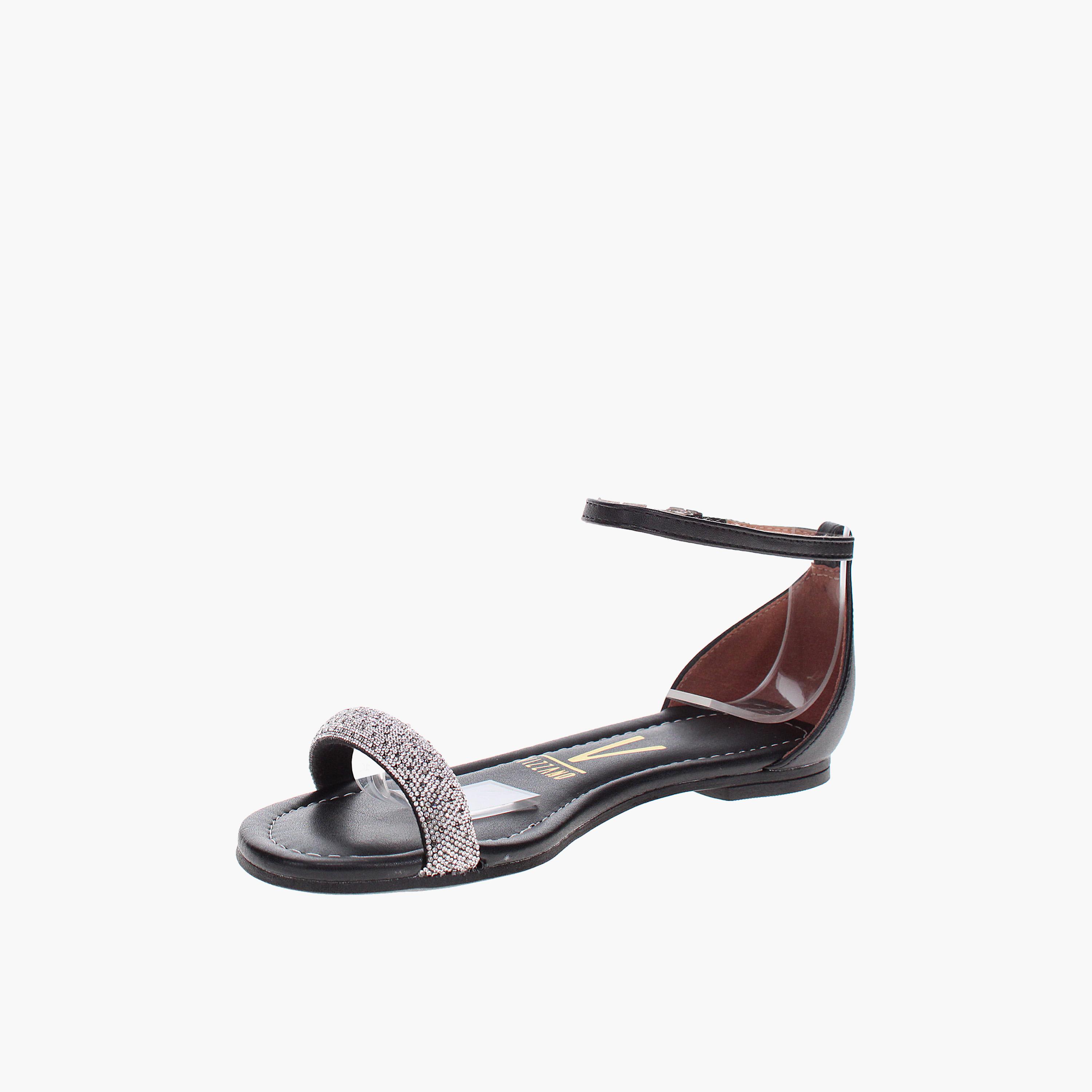 Vizzano by Geoomnii Women's Buckle Flat Strap Sandals | 6235-1704-26580-79854        -women-shoes-sandals-flats-image-3