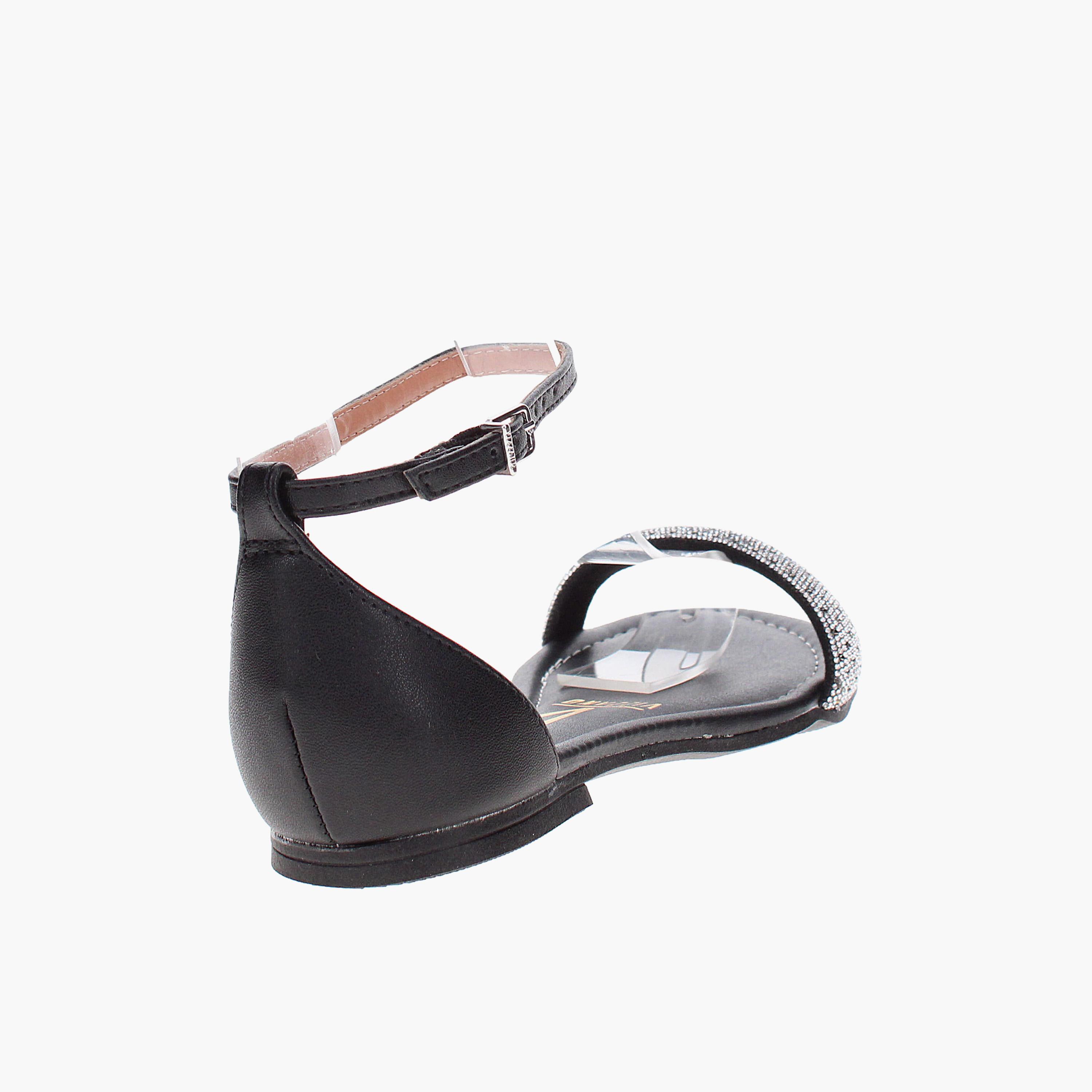 Vizzano by Geoomnii Women's Buckle Flat Strap Sandals | 6235-1704-26580-79854        -women-shoes-sandals-flats-image-4