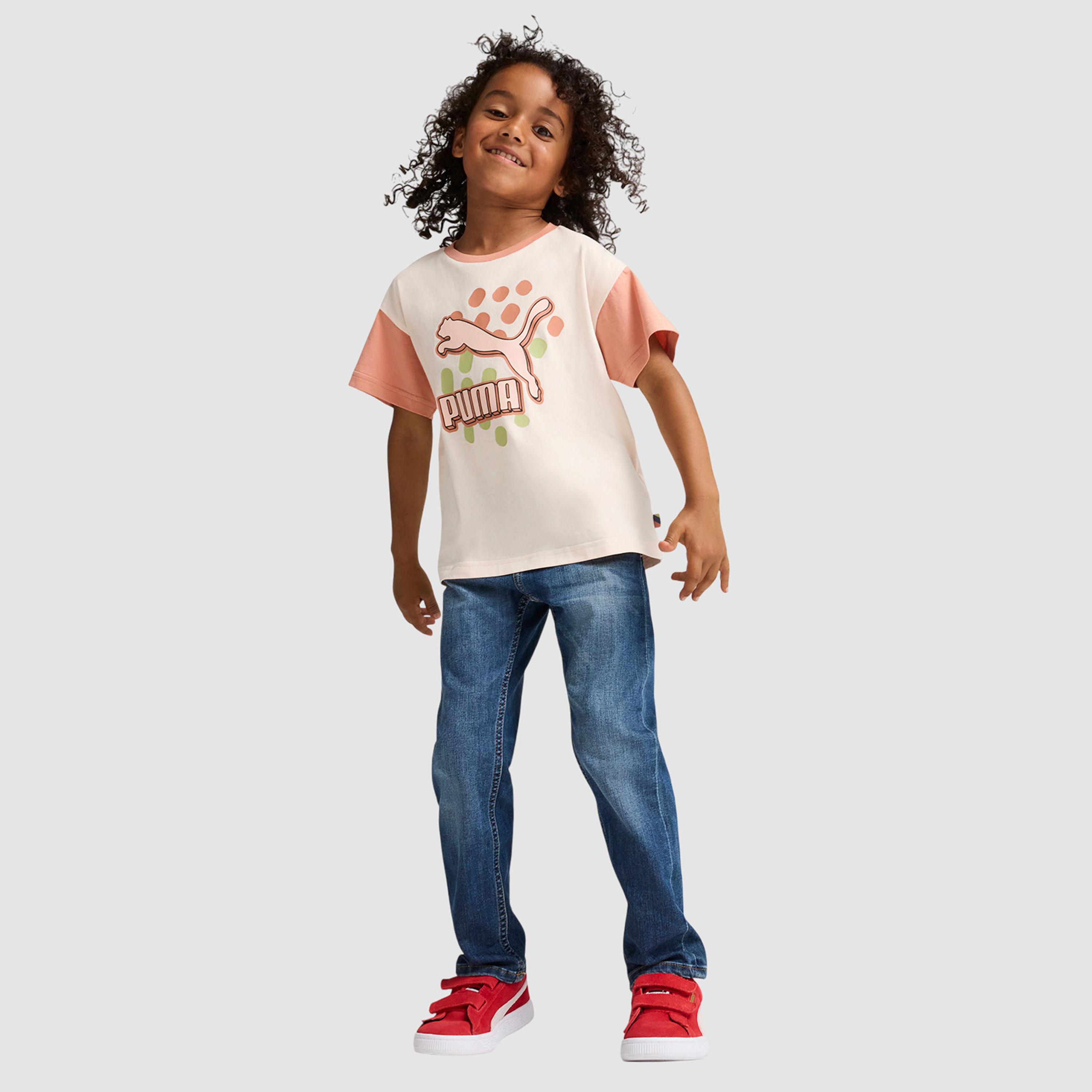 Puma Kids Classics Short Sleeve T-Shirt-boys-clothing-sportswear-tops-image-2