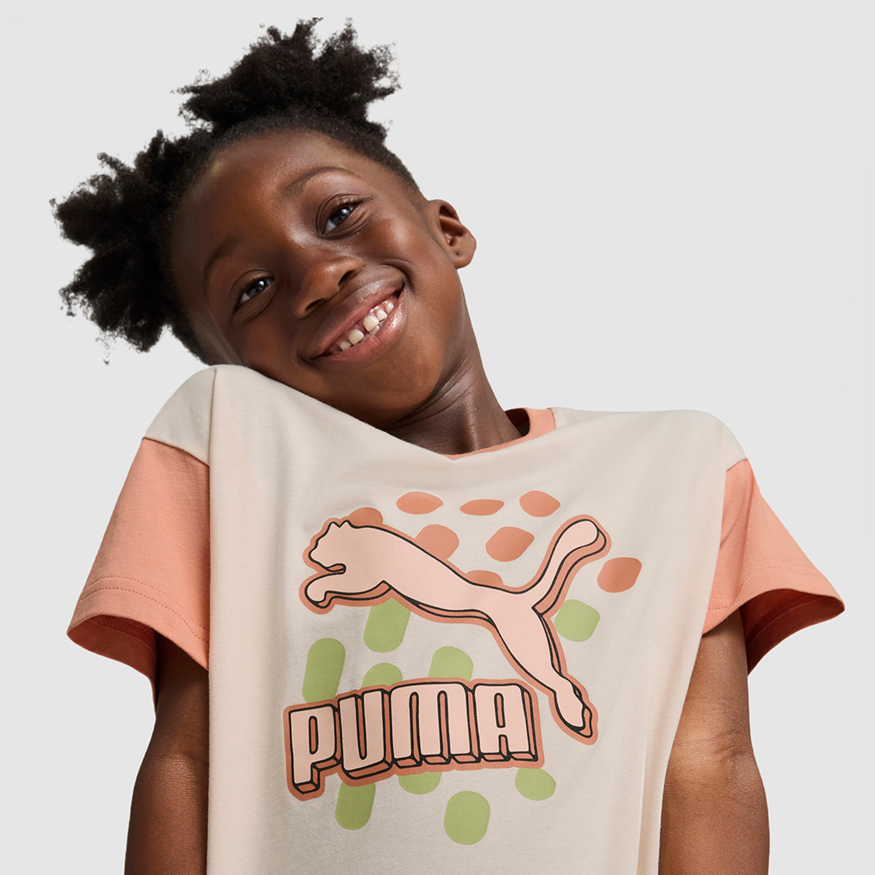 Puma Kids Classics Short Sleeve T-Shirt-boys-clothing-sportswear-tops-image-3