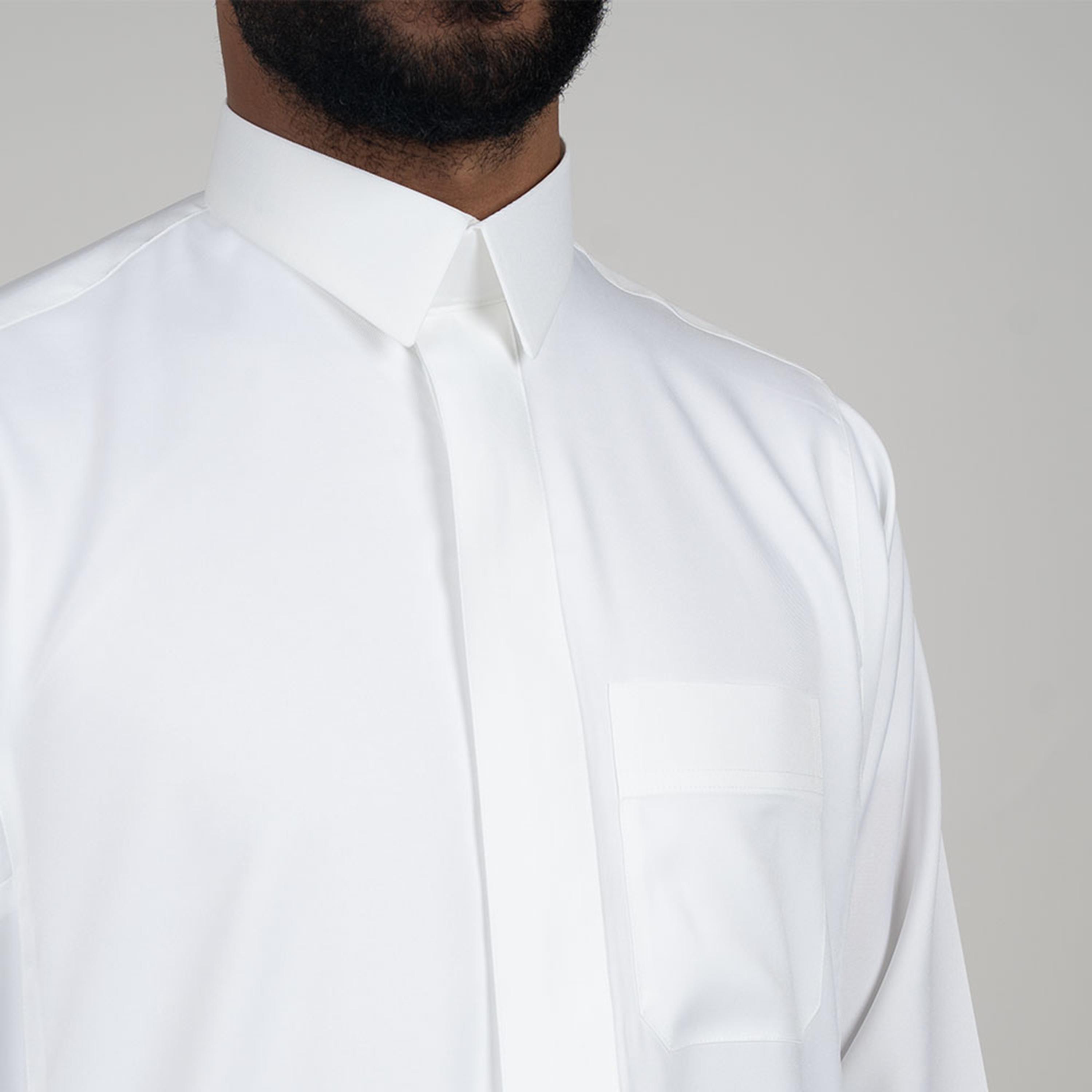 Al Aseel Cream Saudi Thobe-men-arabicclothing-thobes-image-2