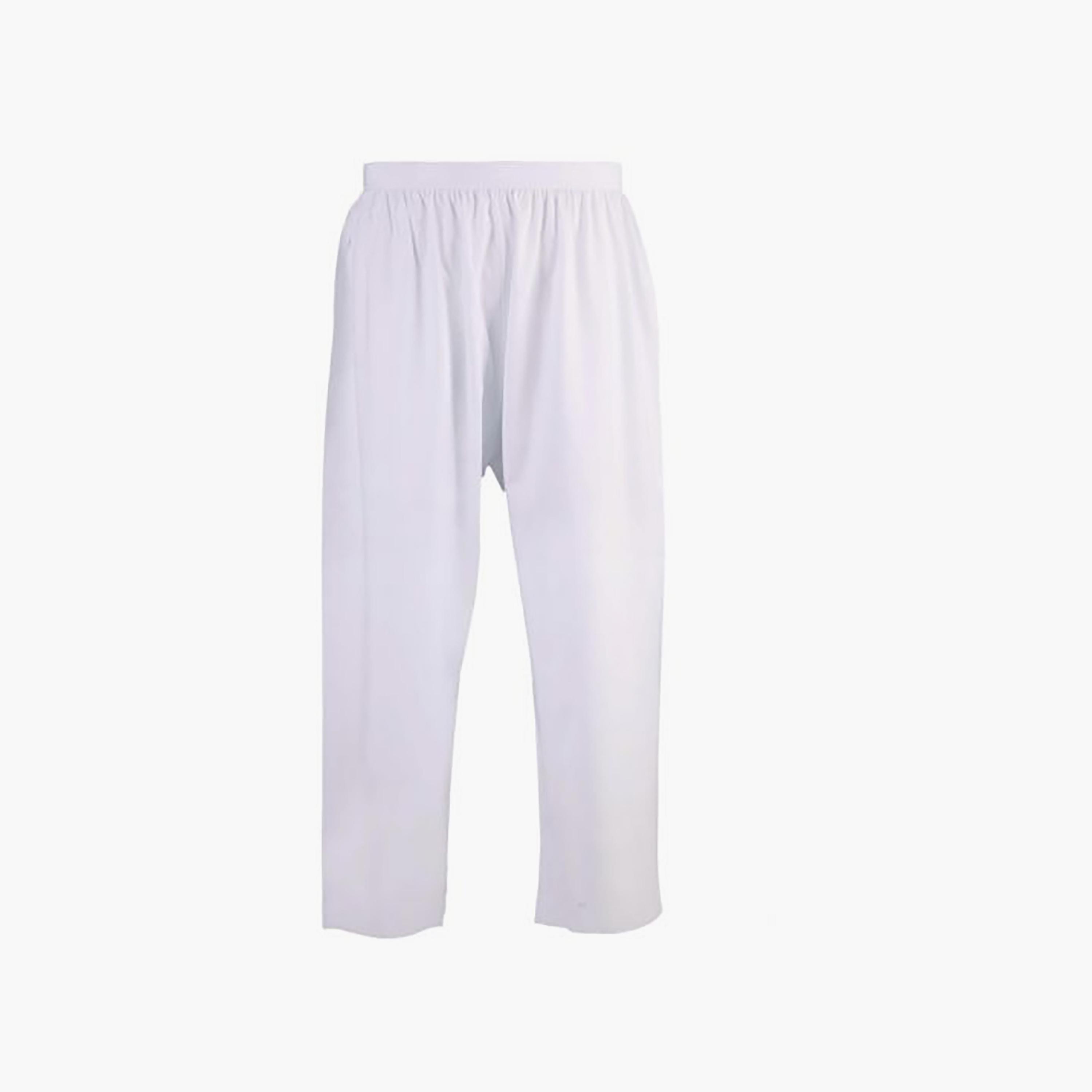 Al Aseel White Elasticated Wasitband Long Pants-men-arabicclothing-thobeinner-image-1