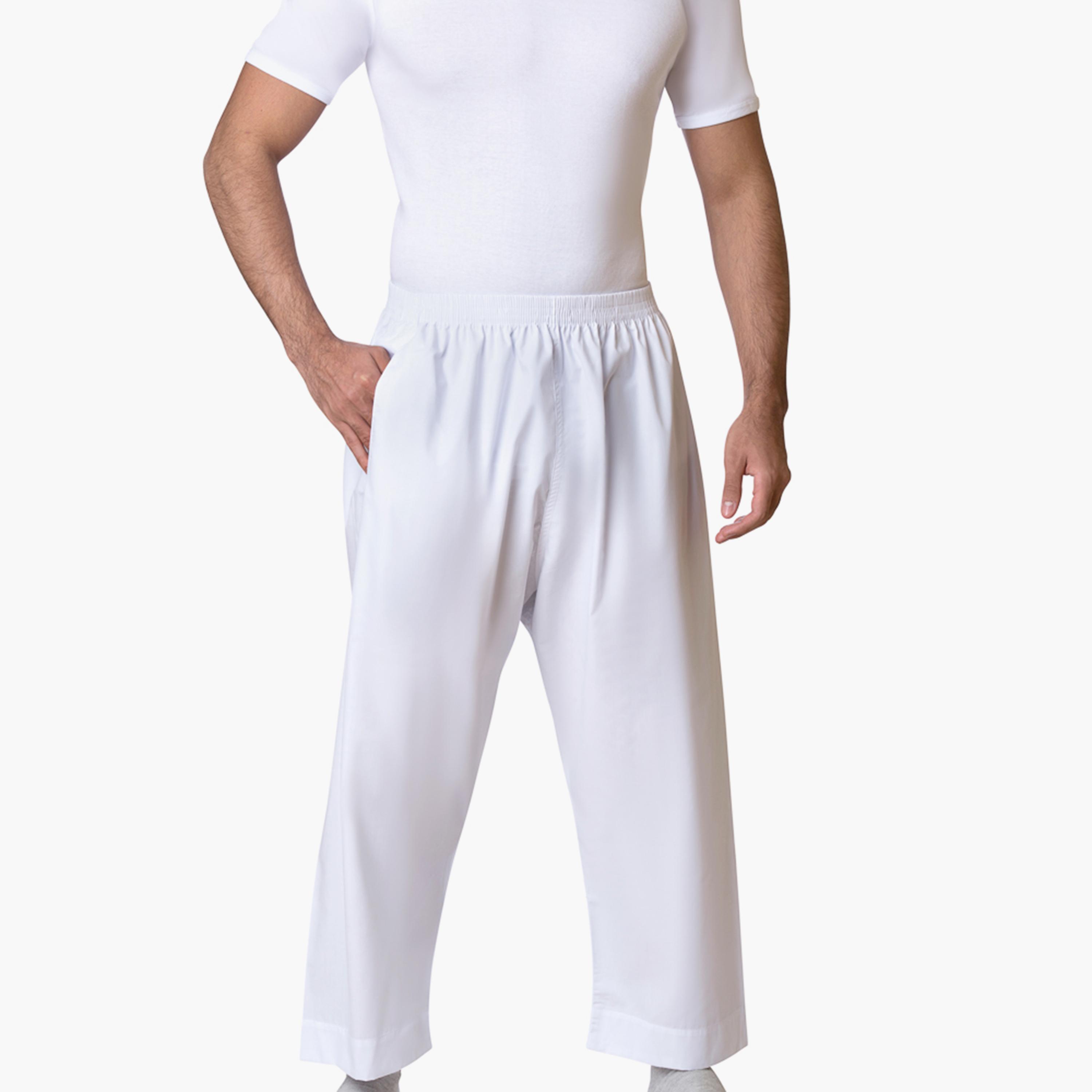 Al Aseel White One Pocket Long Pants-men-arabicclothing-thobeinner-image-1