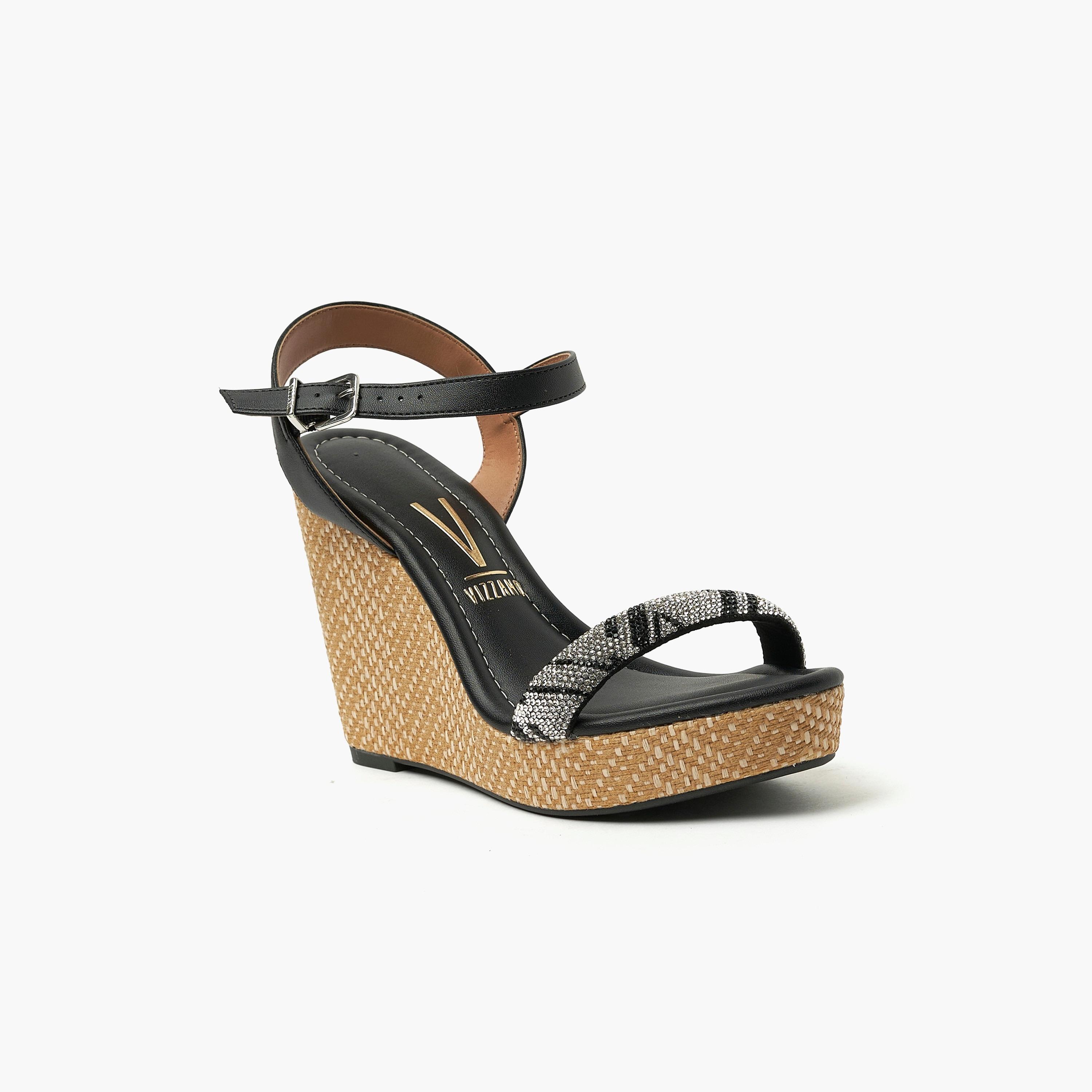 صندل حذاء نسائي بكعب ويدج مع حزام خلفي من فيزانو | 6283-2104-26392-women-shoes-heels-image-1