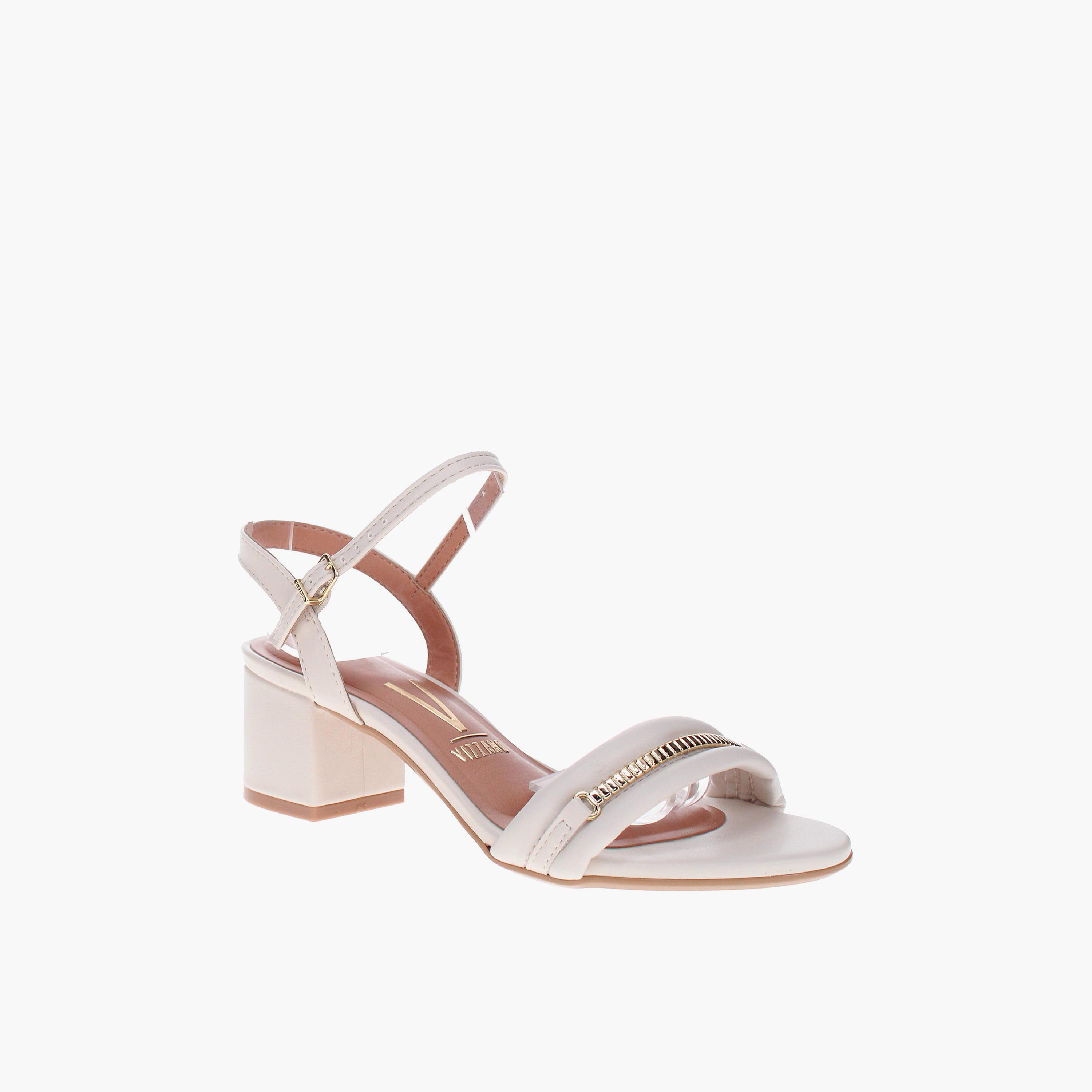 Vizzano by Geoomnii Women's Buckle Strap Block Heels | 6291-1171-22159-35312        -women-shoes-sandals-heeled-image-1
