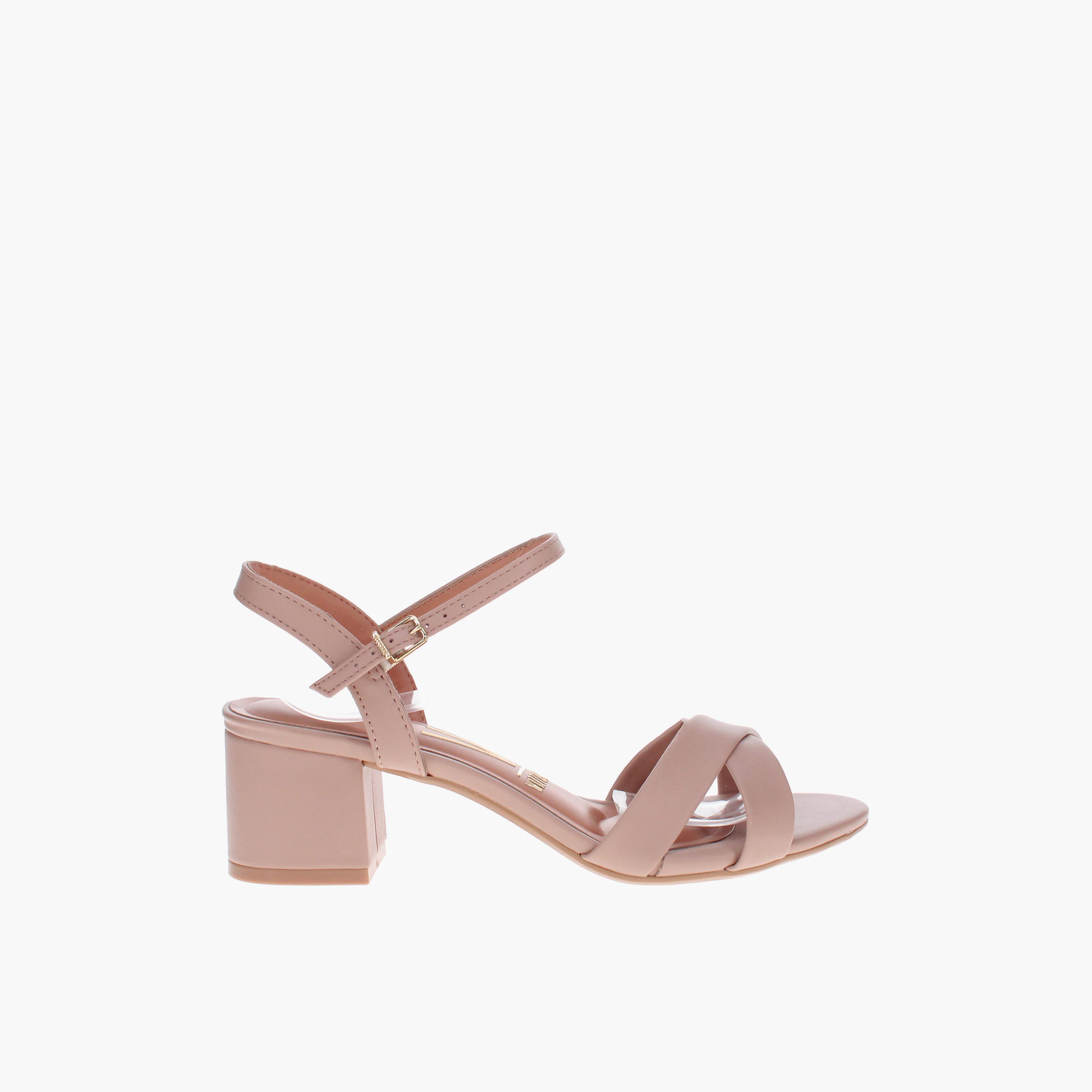 Vizzano by Geoomnii Women's Buckle Strap Block Heels | 6291-927-7286-29452        -women-shoes-sandals-heeled-image-3