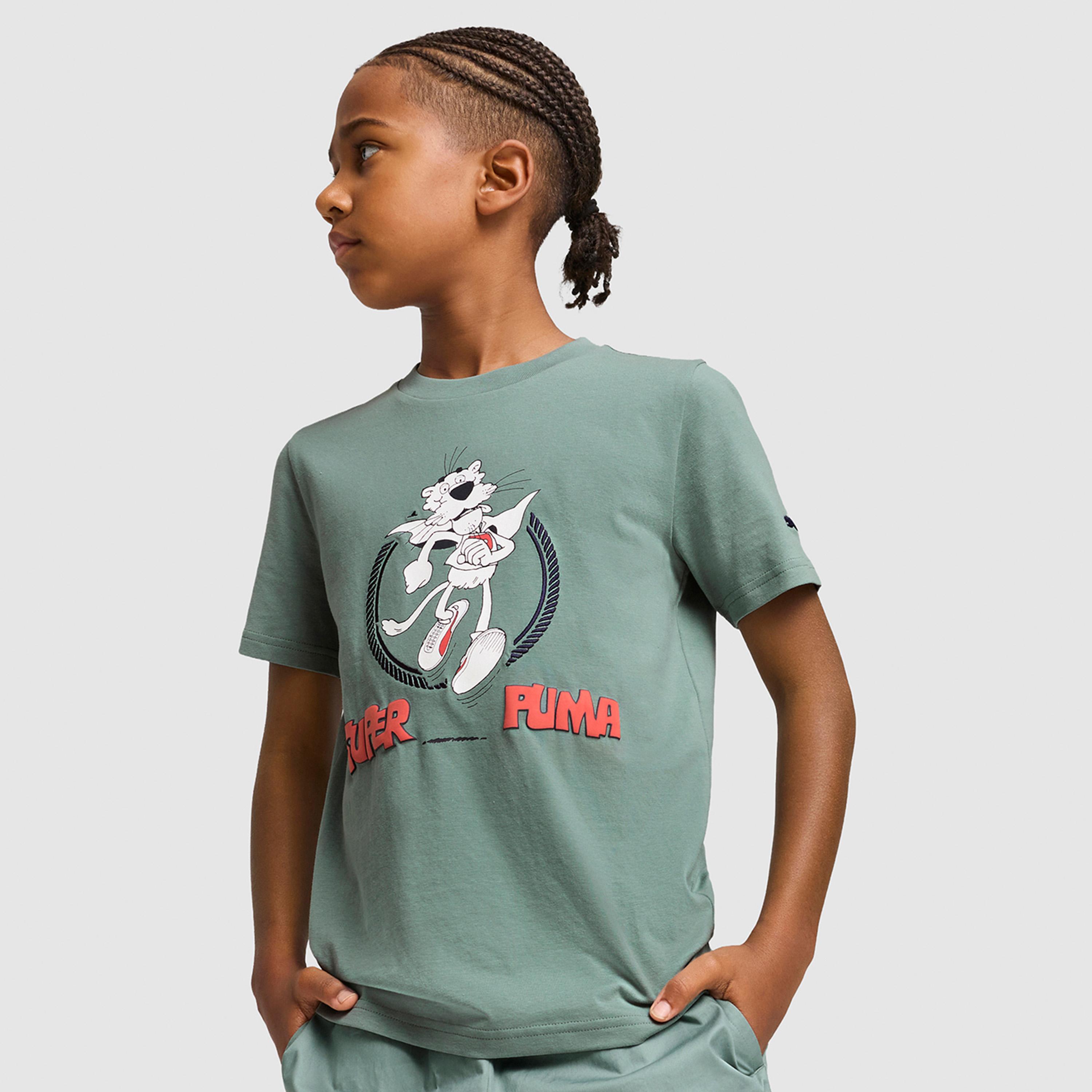 Puma Boys Super Graphic Short Sleeve T-Shirt-boys-clothing-sportswear-tops-image-1