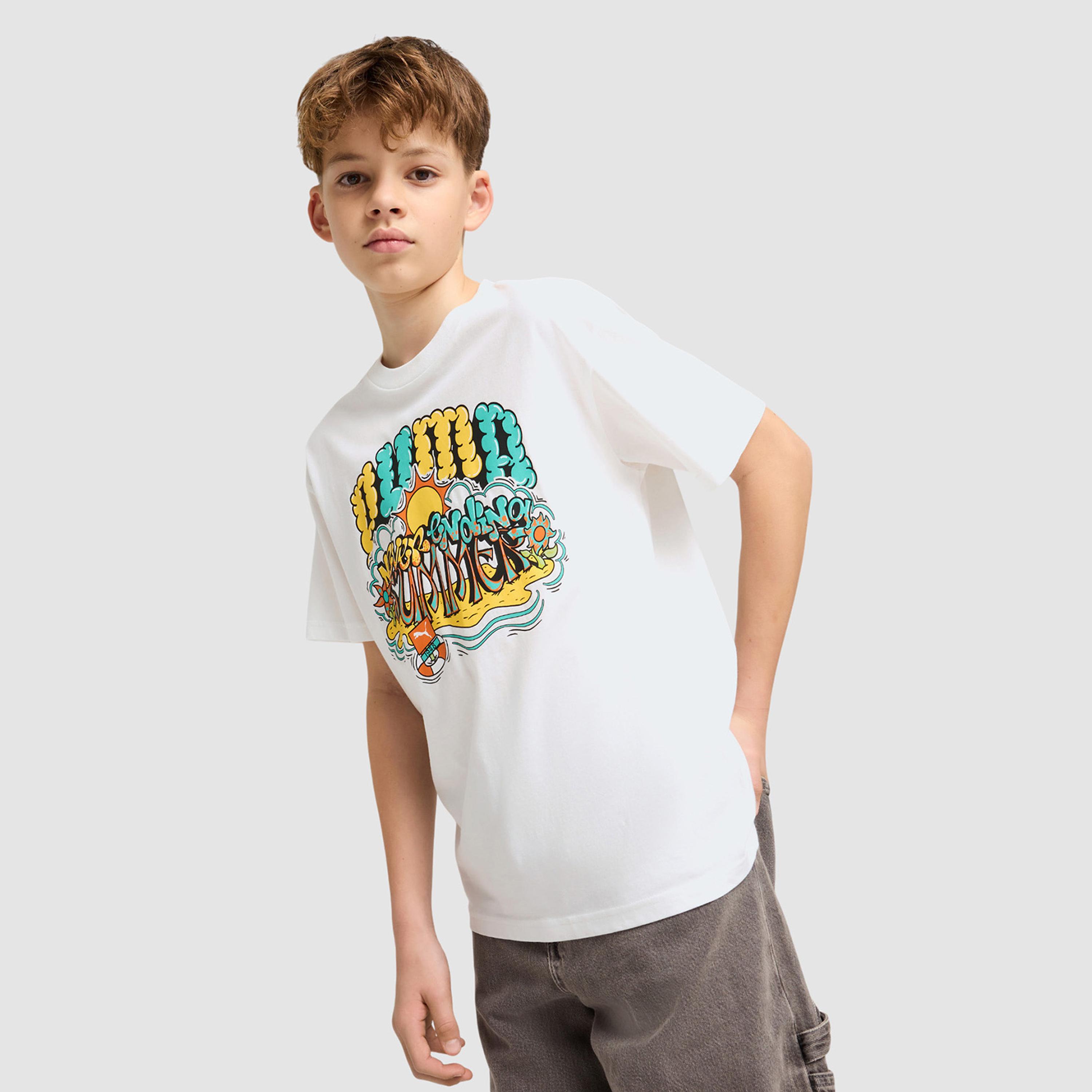Puma Boys Graphics Short Sleeve T-Shirt-boys-clothing-sportswear-tops-image-1