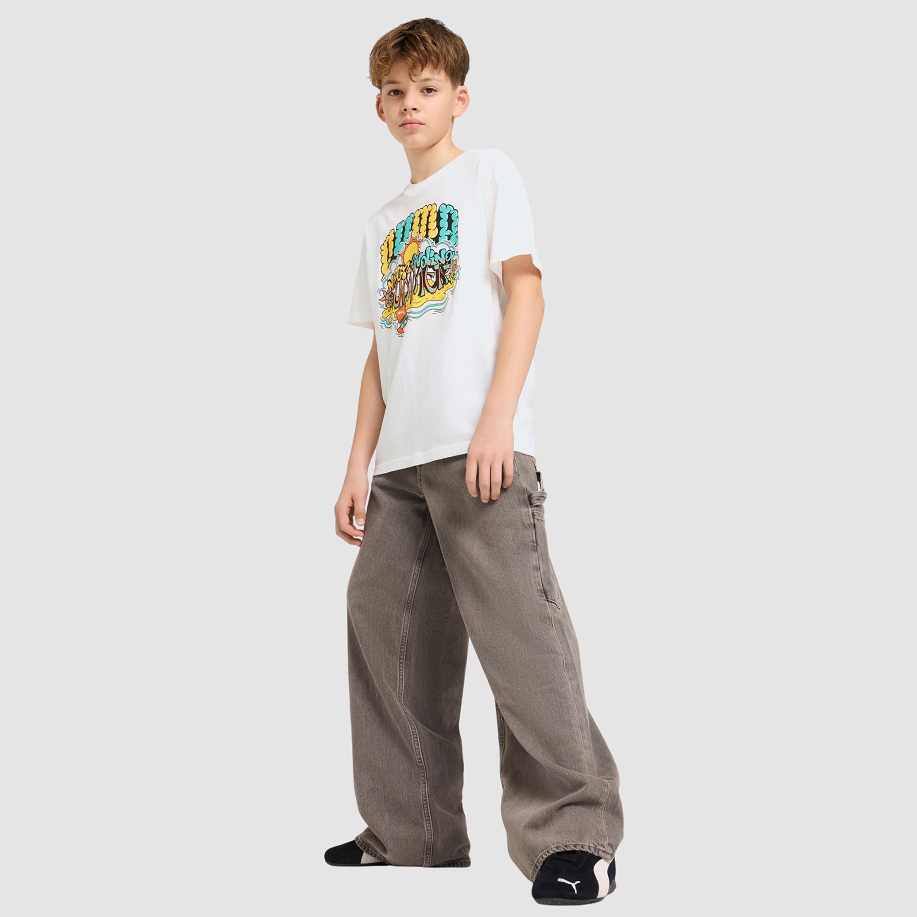 Puma Boys Graphics Short Sleeve T-Shirt-boys-clothing-sportswear-tops-image-2