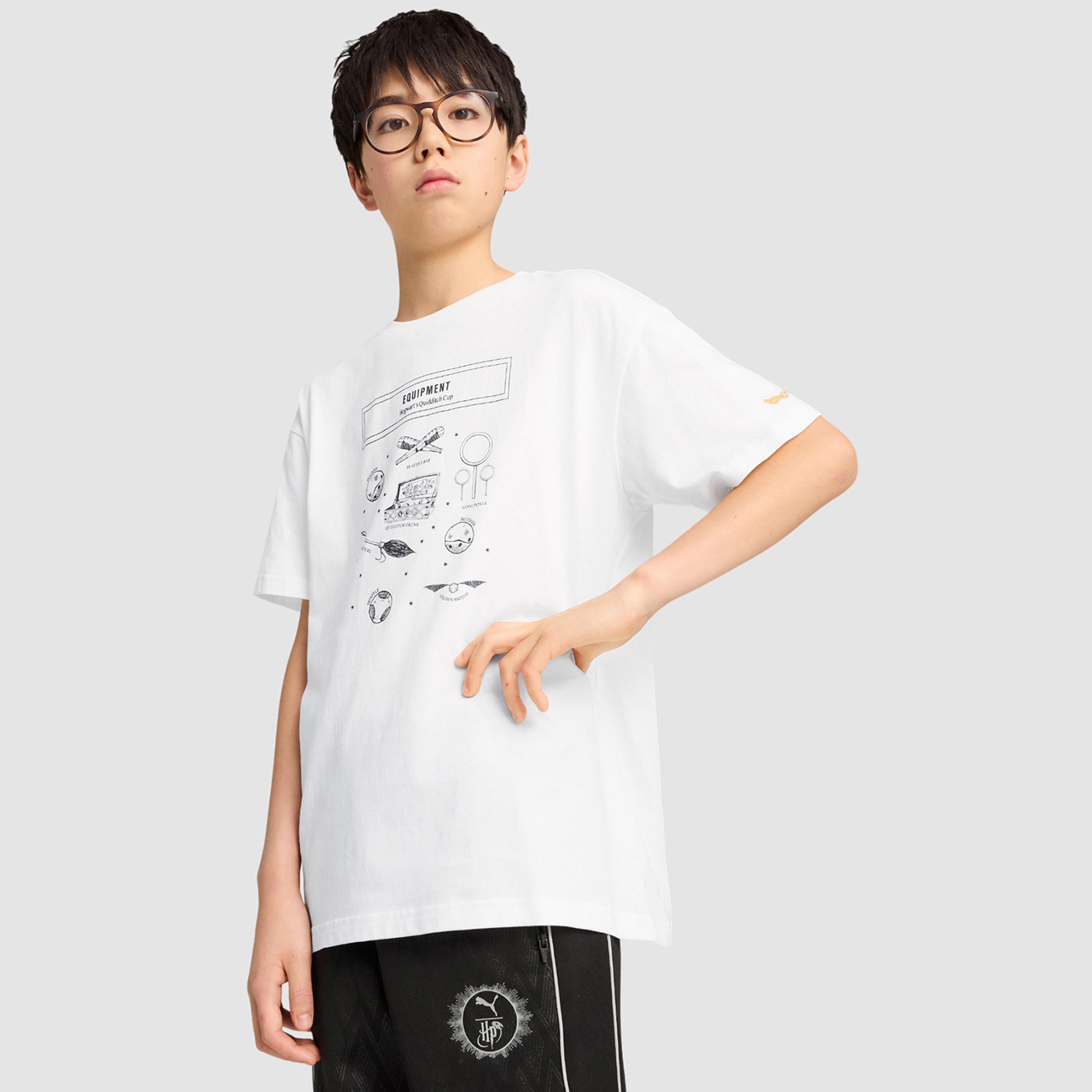 Puma X Harry Potter Relaxed Graphic Short Sleeve T-Shirt-boys-clothing-sportswear-tops-image-1