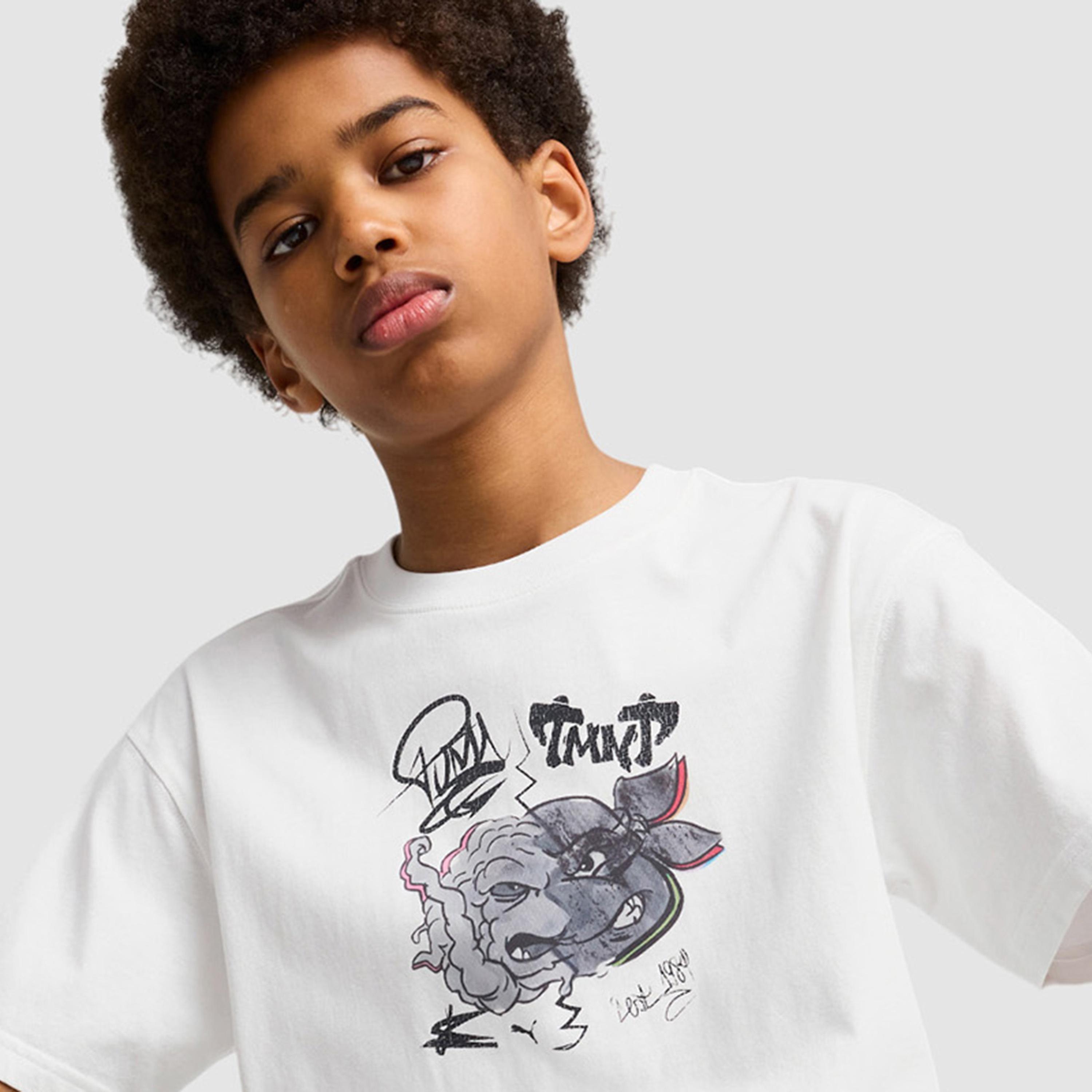 Puma X TMNT Relaxed Fit Short Sleeve T-Shirt-boys-clothing-sportswear-tops-image-2