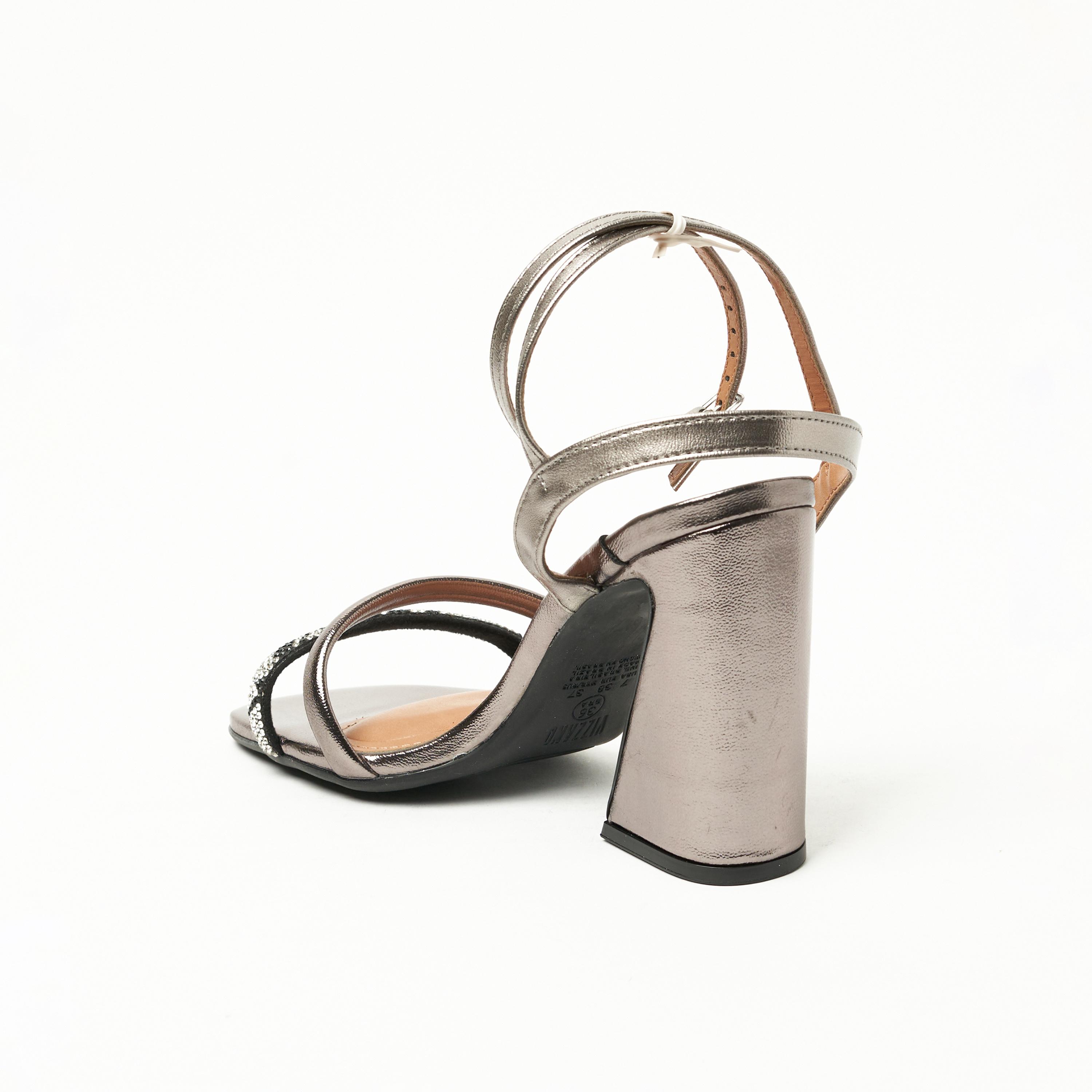 Vizzano by Geoomnii Women's Buckle Strap Block Heels | 6403-417-26376-93243        -women-shoes-sandals-heeled-image-3