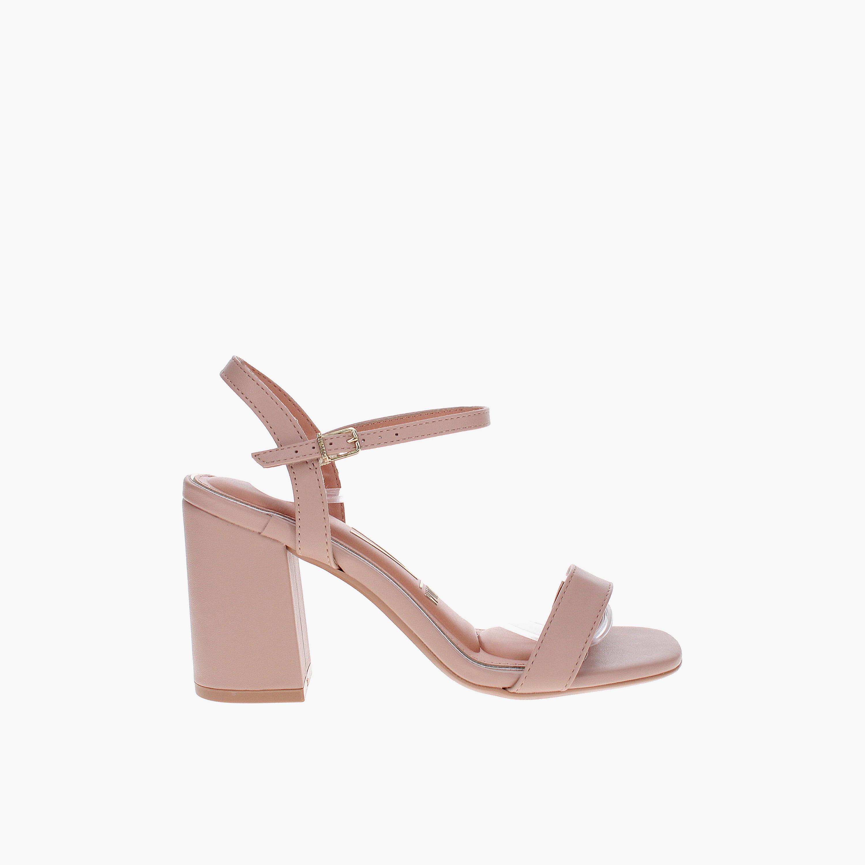 Vizzano by Geoomnii Women's Buckle Strap Block Heels | 6409-208-7286-29452        -women-shoes-sandals-heeled-image-3