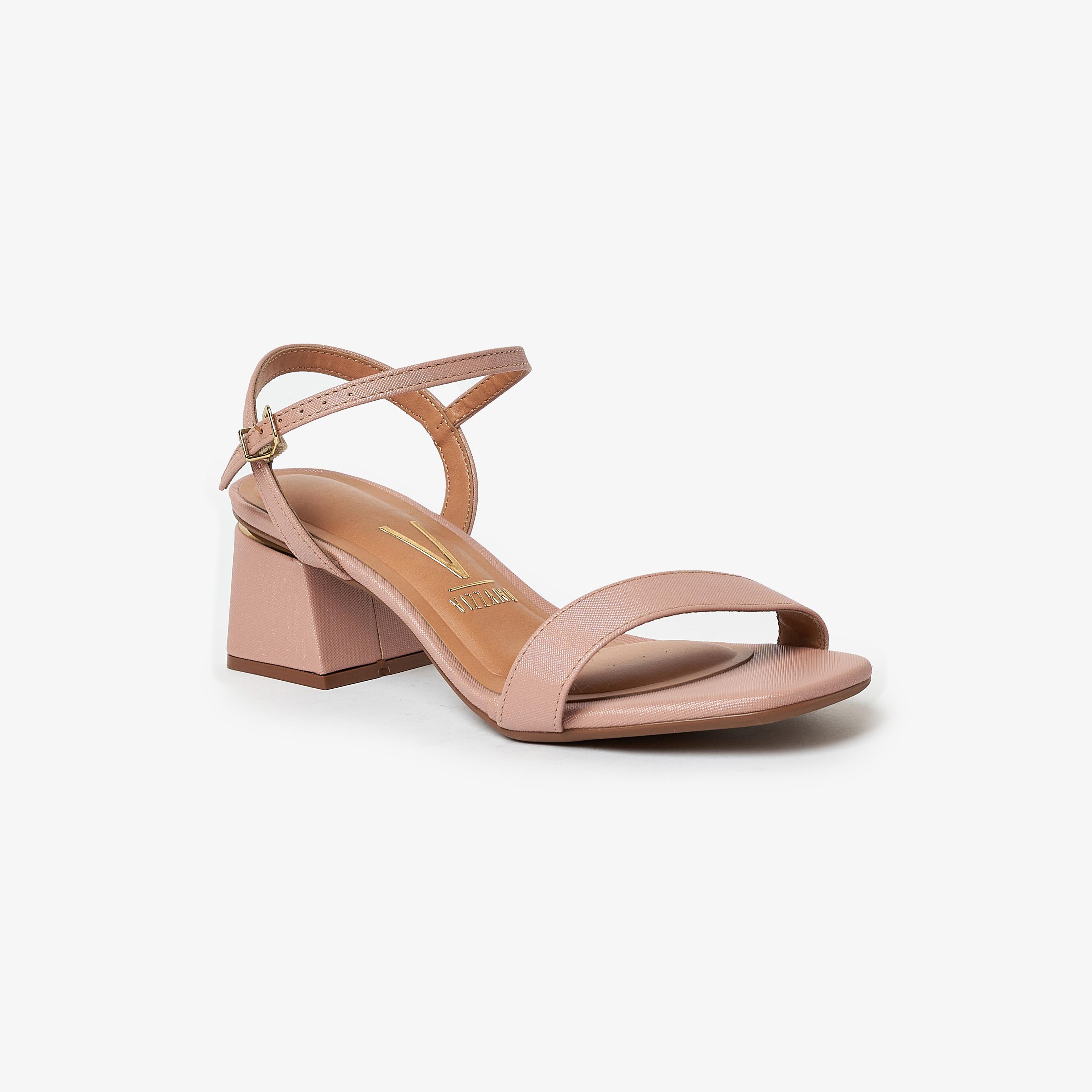 صندل حذاء نسائي بكعب عريض مع شريط خلفي من فيزانو | 6428-101-11599-women-shoes-heels-image-1