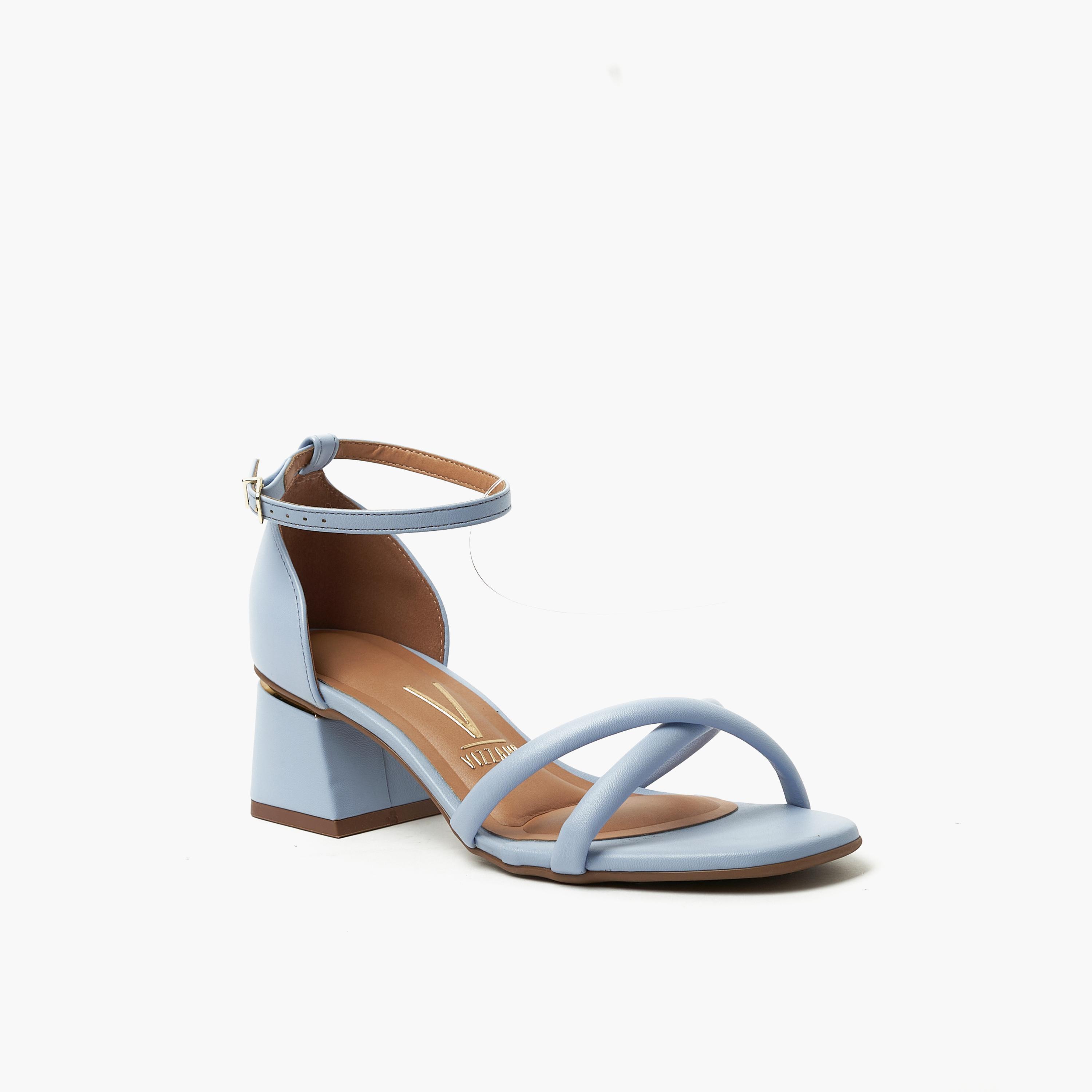 Vizzano by Geoomnii Women's Buckle Strap Block Heels | 6428-131-24854-92835        -women-shoes-sandals-heeled-image-1