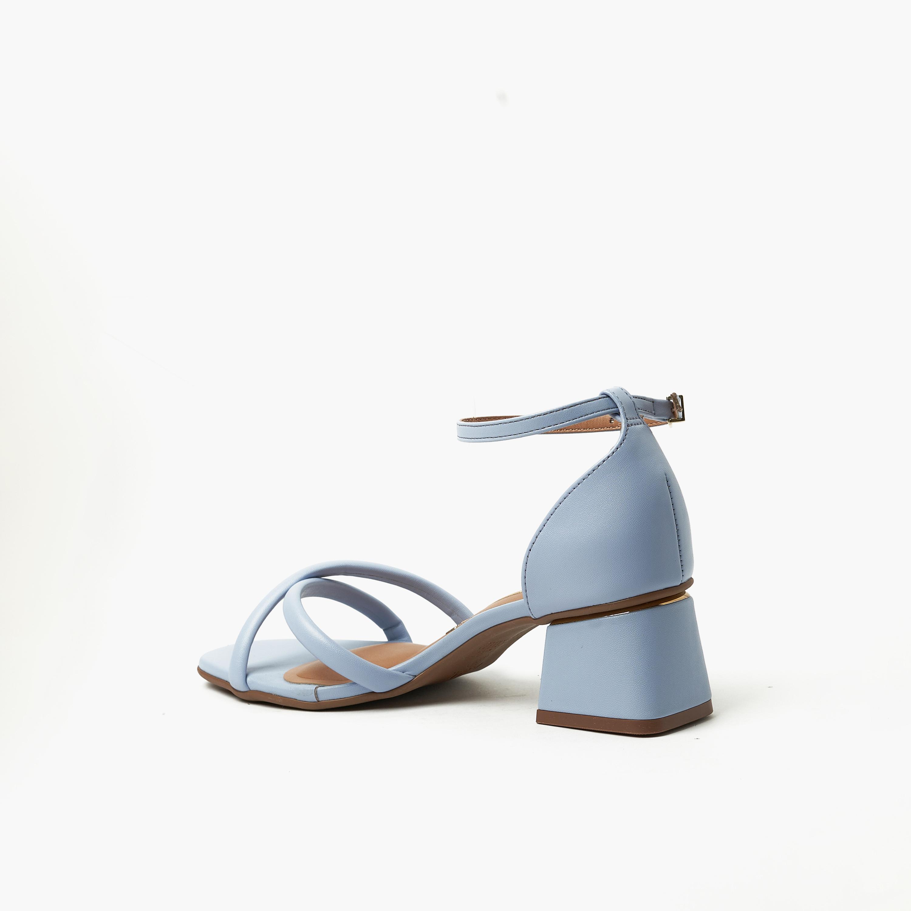 Vizzano by Geoomnii Women's Buckle Strap Block Heels | 6428-131-24854-92835        -women-shoes-sandals-heeled-image-3