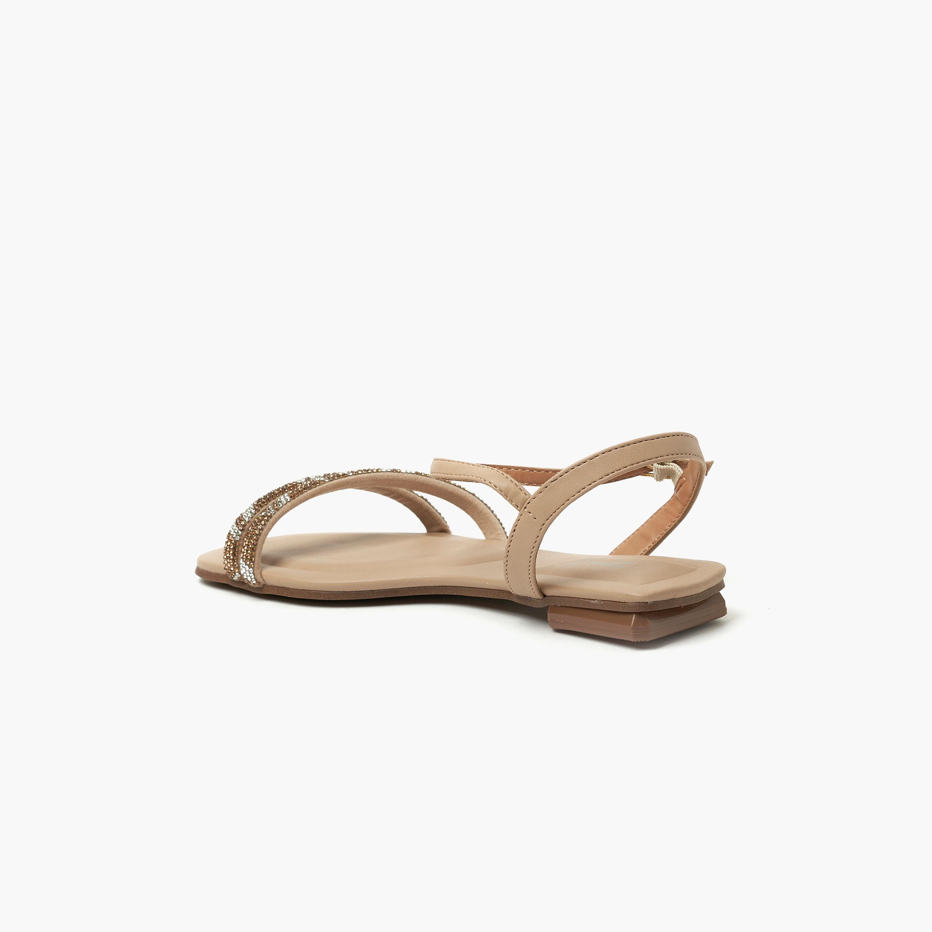 Vizzano by Geoomnii Women's Flat Sandals with Crystal Accent | 6431-425-24448       -women-shoes-sandals-flats-image-3